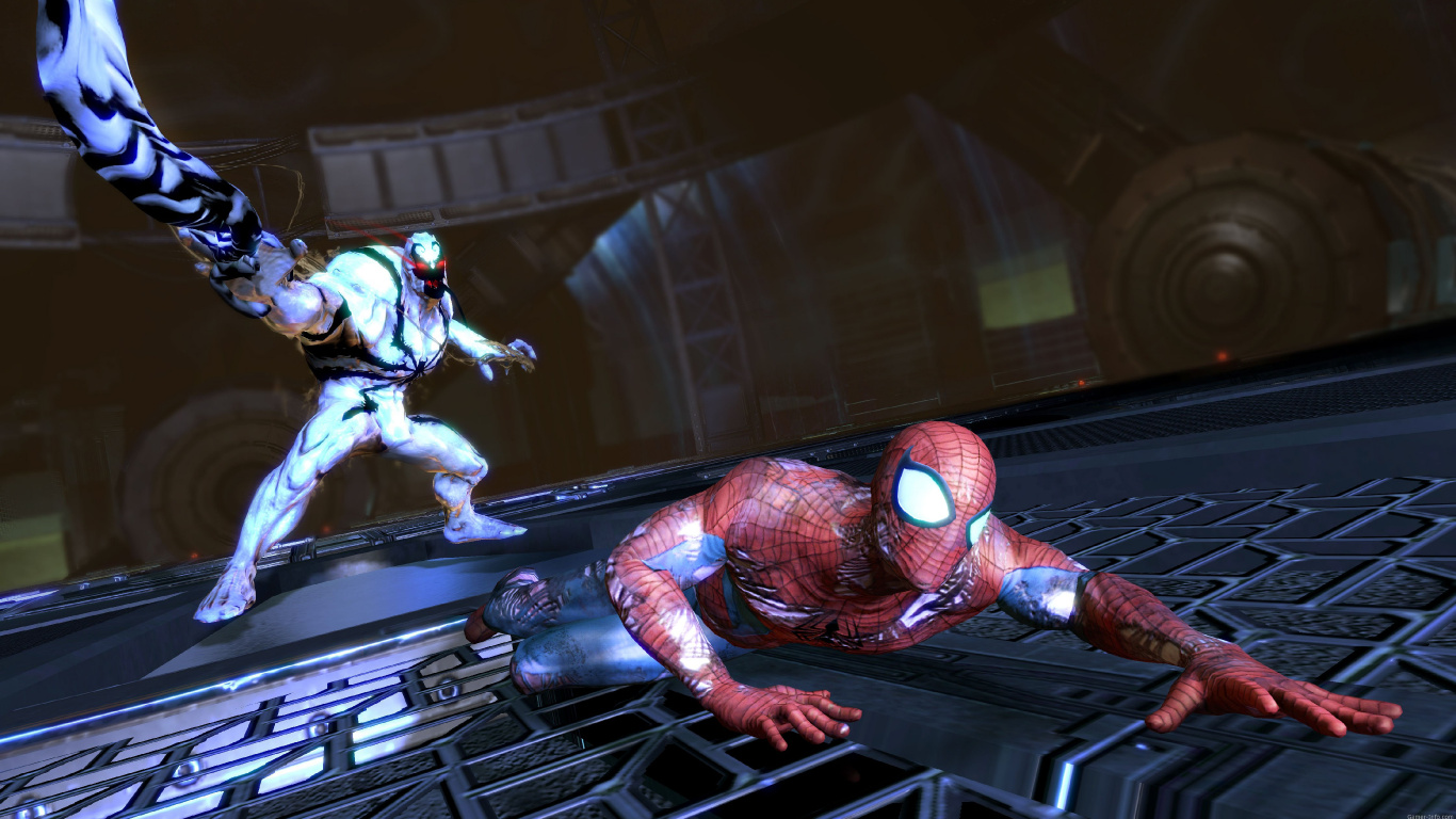 Обои Человек-паук краю времени, Анти-Веном, человек-паук, Студией beenox, супергерой в разрешении 1366x768