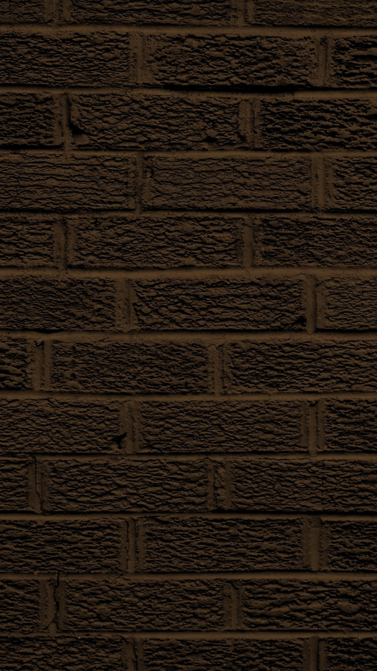 Обои коричневый цвет, каменная стена, морилка, кирпич, кирпичная кладка в разрешении 750x1334