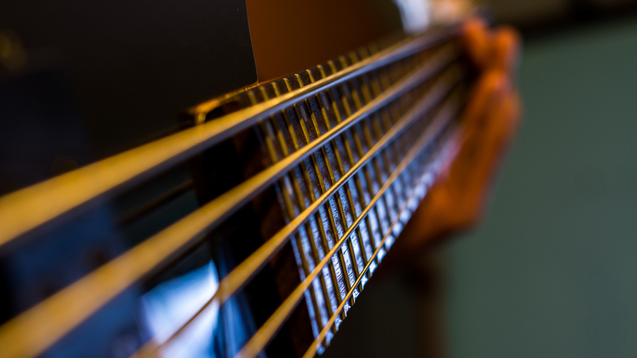 Обои гитара, акустическая гитара, струнный инструмент, музыкальный инструмент, щипковые струнные инструменты в разрешении 1280x720