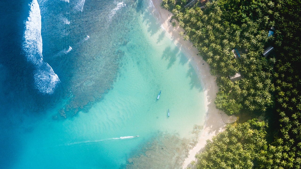 Обои океан, море, вода, гидроресурсы, лазурный в разрешении 1280x720