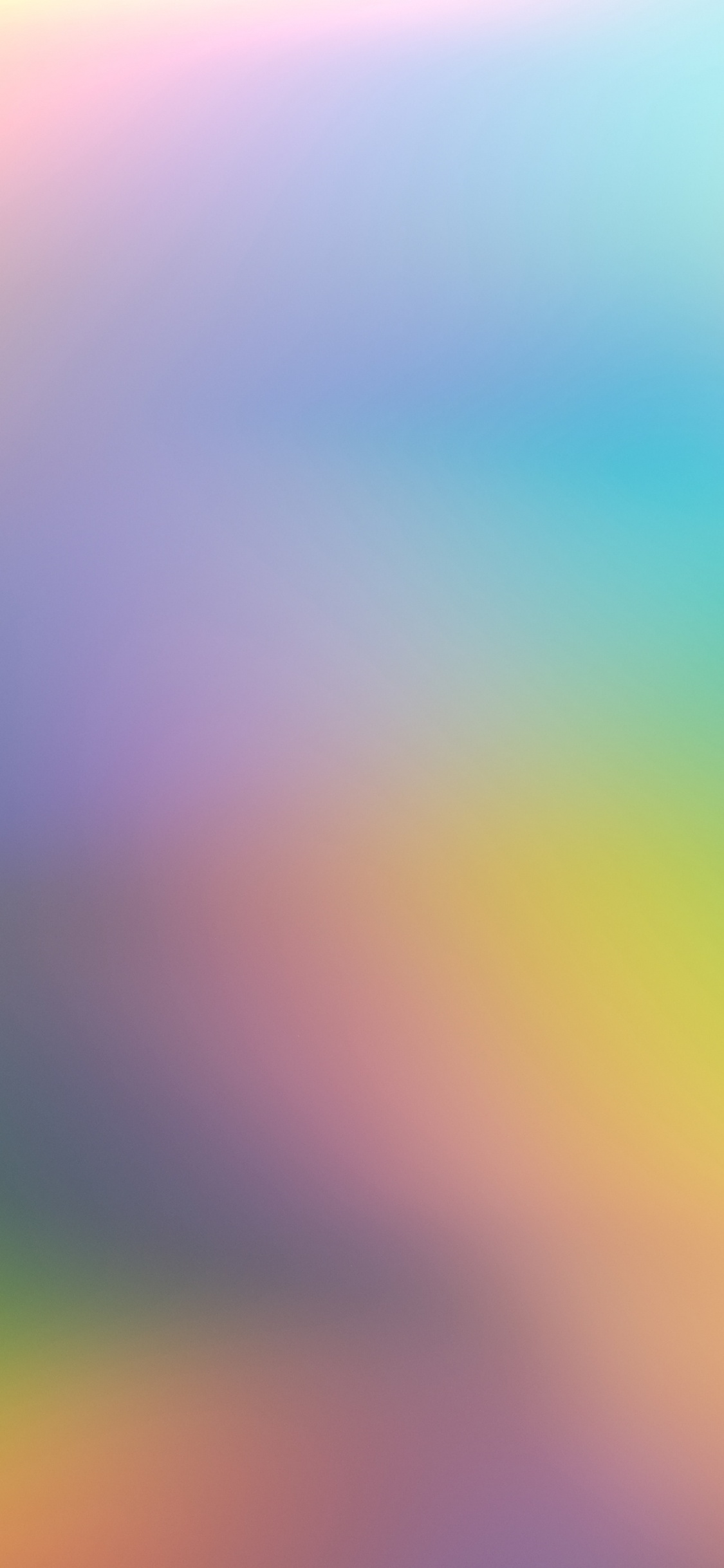 Обои цветовой градиент, цвет, синий, зеленый, красочность в разрешении 1125x2436