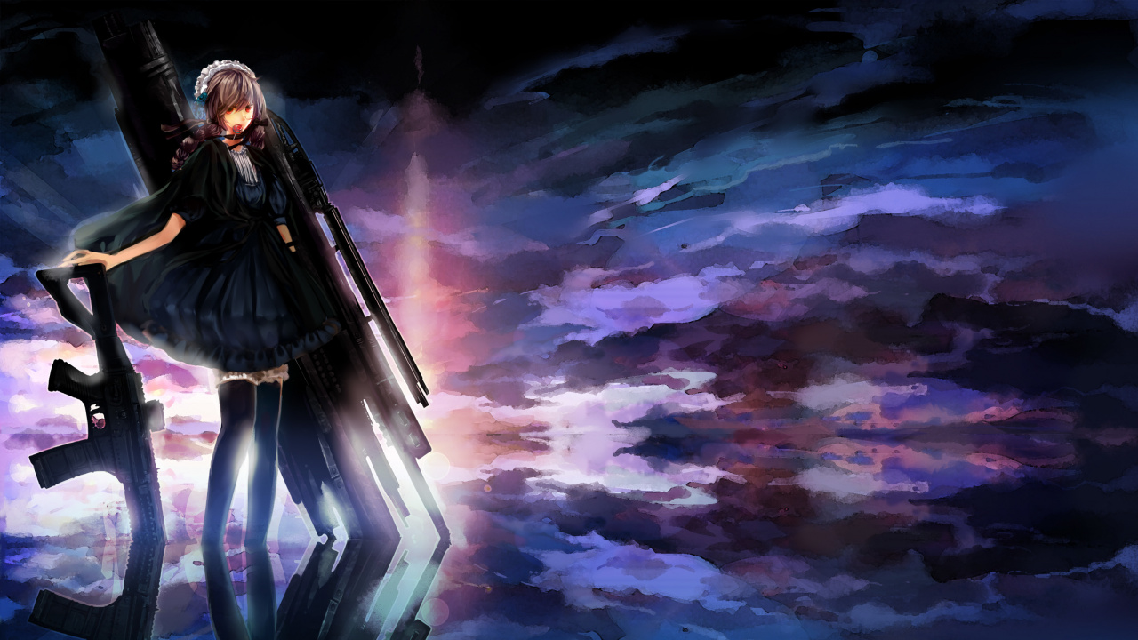 Обои темнота, космос, аниме, мифология, искусство в разрешении 1280x720