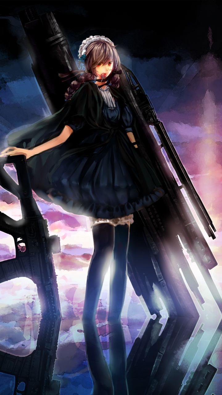 Обои темнота, космос, аниме, мифология, искусство в разрешении 720x1280