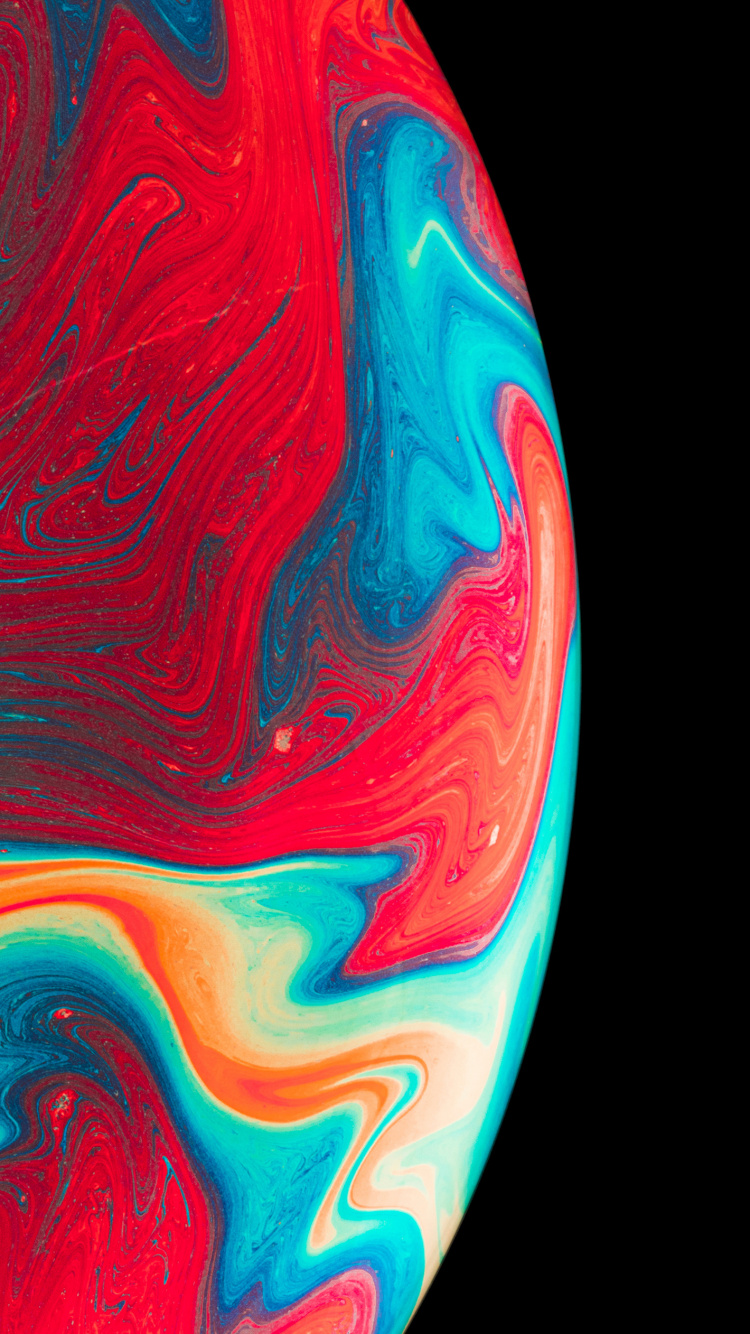 Обои визуальное искусство, графический дизайн, арт, жидкий, электрик в разрешении 750x1334