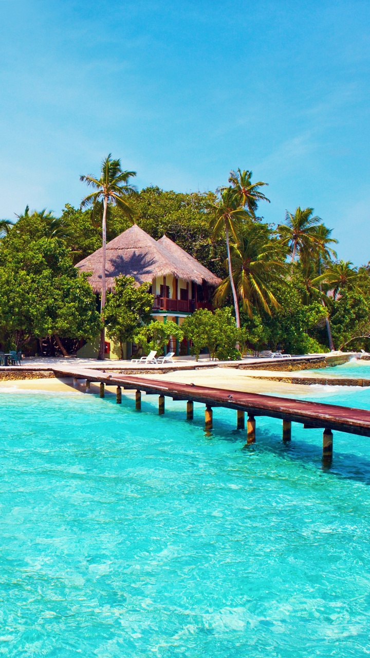 Обои отпуск, путешествие, Остров, плавательный бассейн, прибежище в разрешении 720x1280