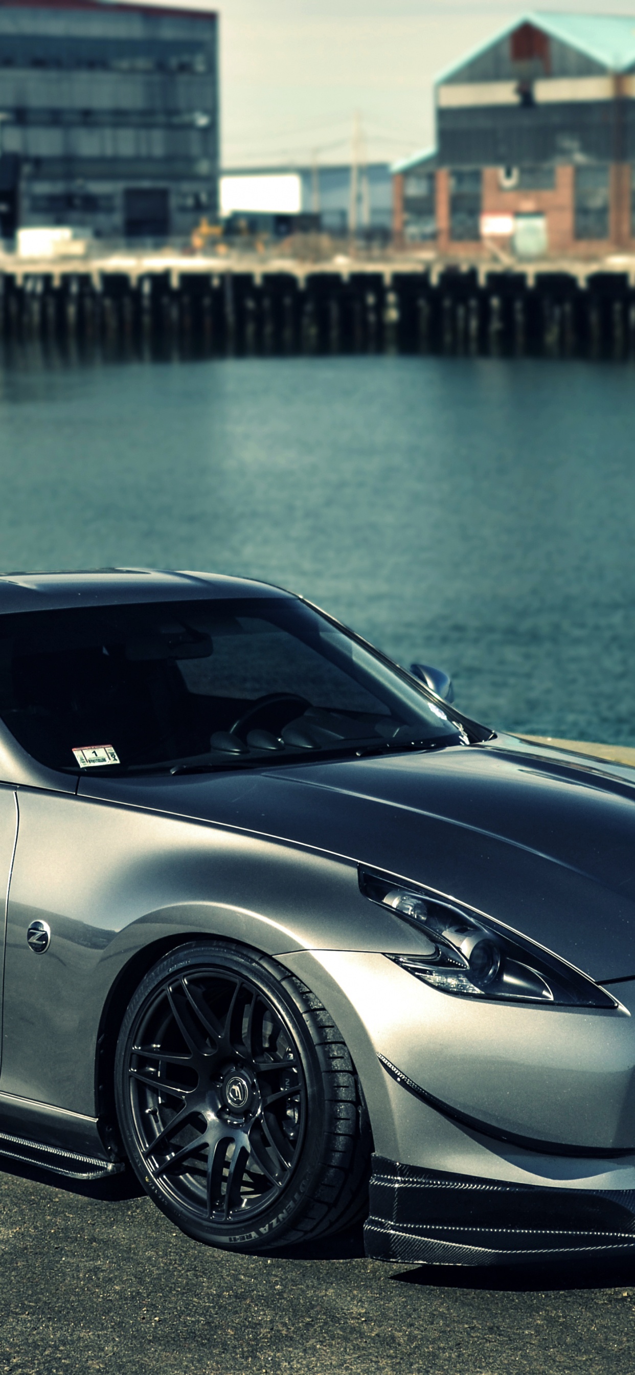 Обои Ниссан, авто, nissan 370z, спорткар, колесо в разрешении 1242x2688