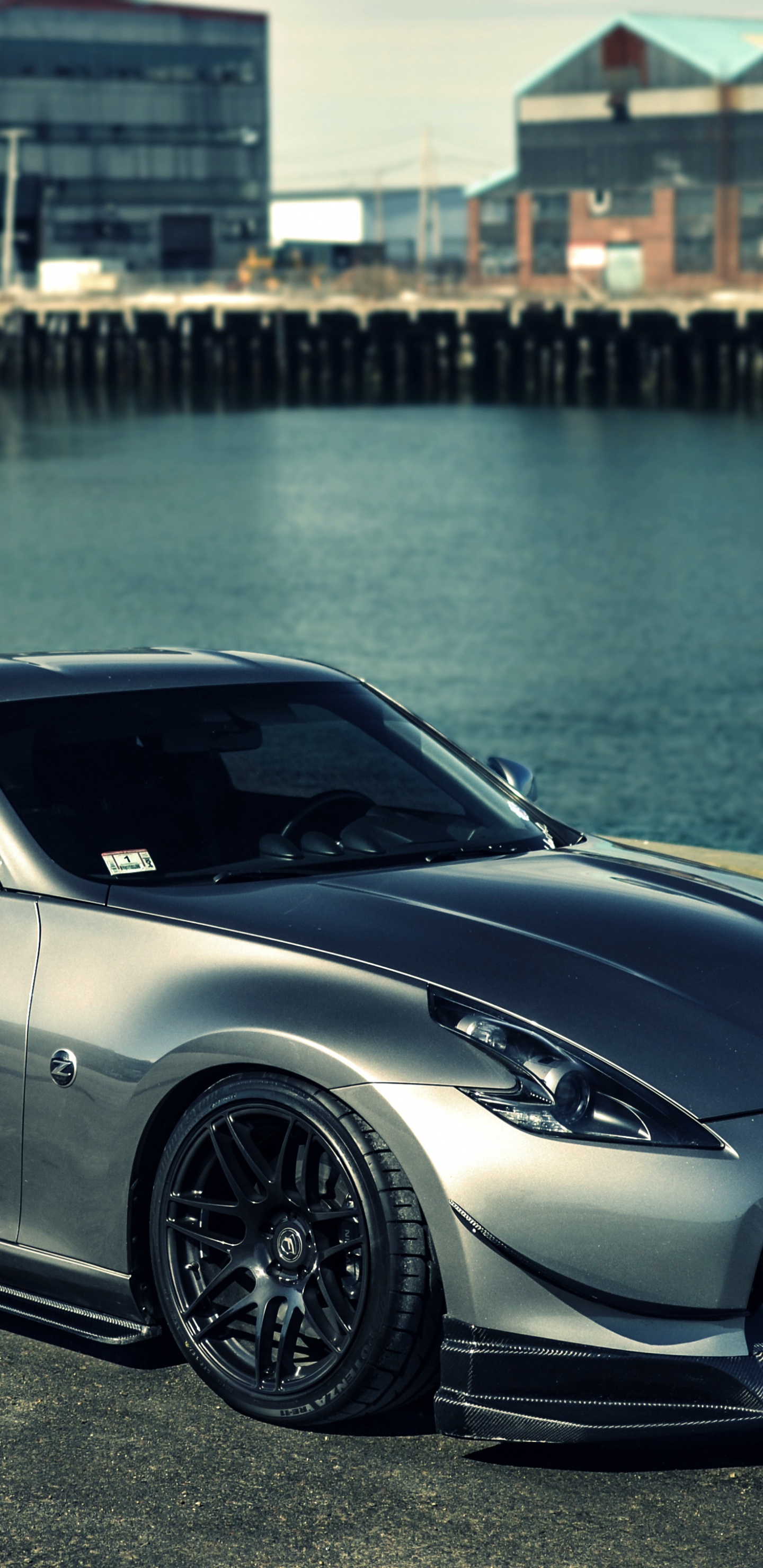 Обои Ниссан, авто, nissan 370z, спорткар, колесо в разрешении 1440x2960