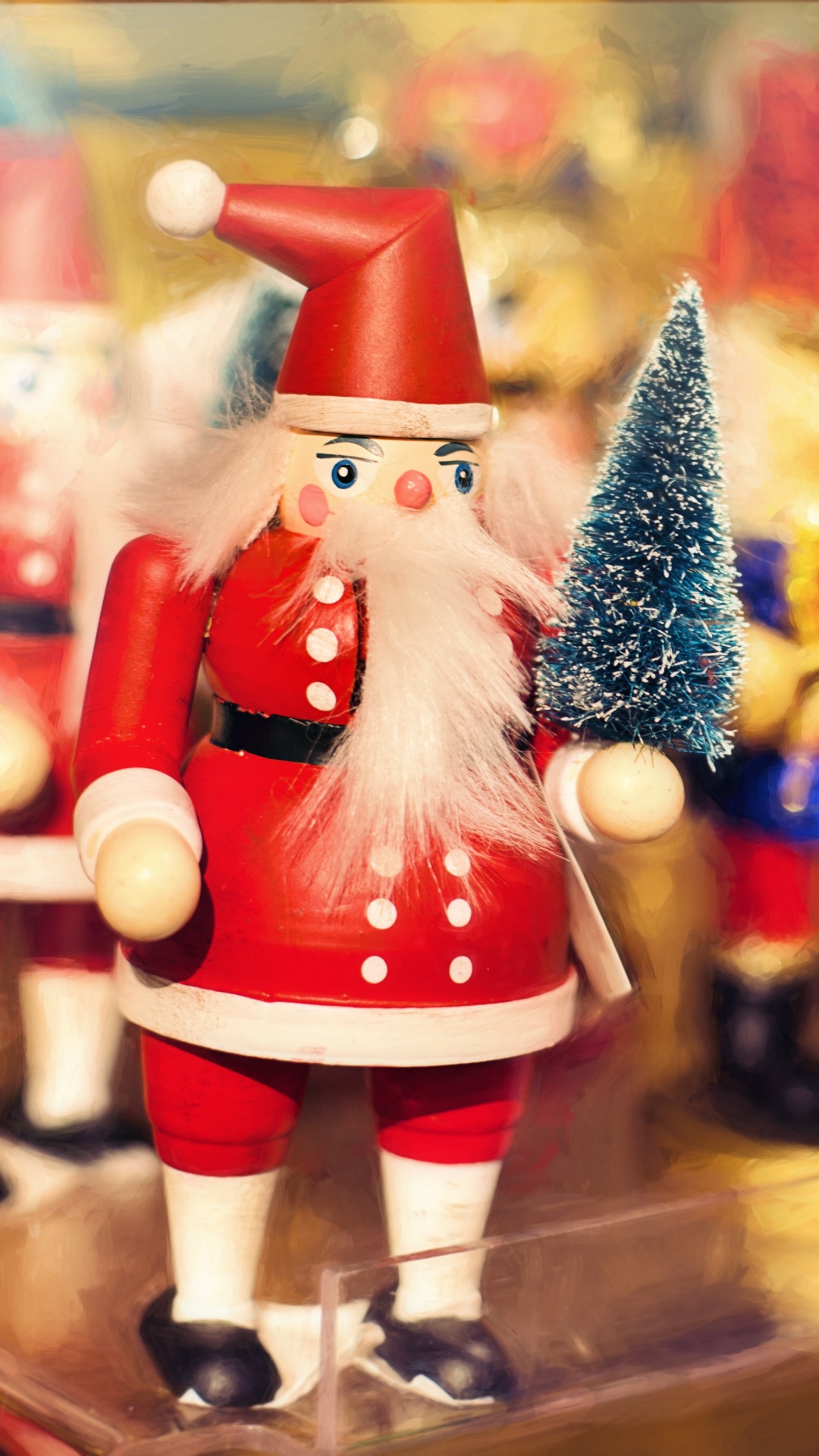 Обои Щелкунчик кукла, Рождественский день, Санта-Клаус, Щелкунчик, игрушка в разрешении 1080x1920