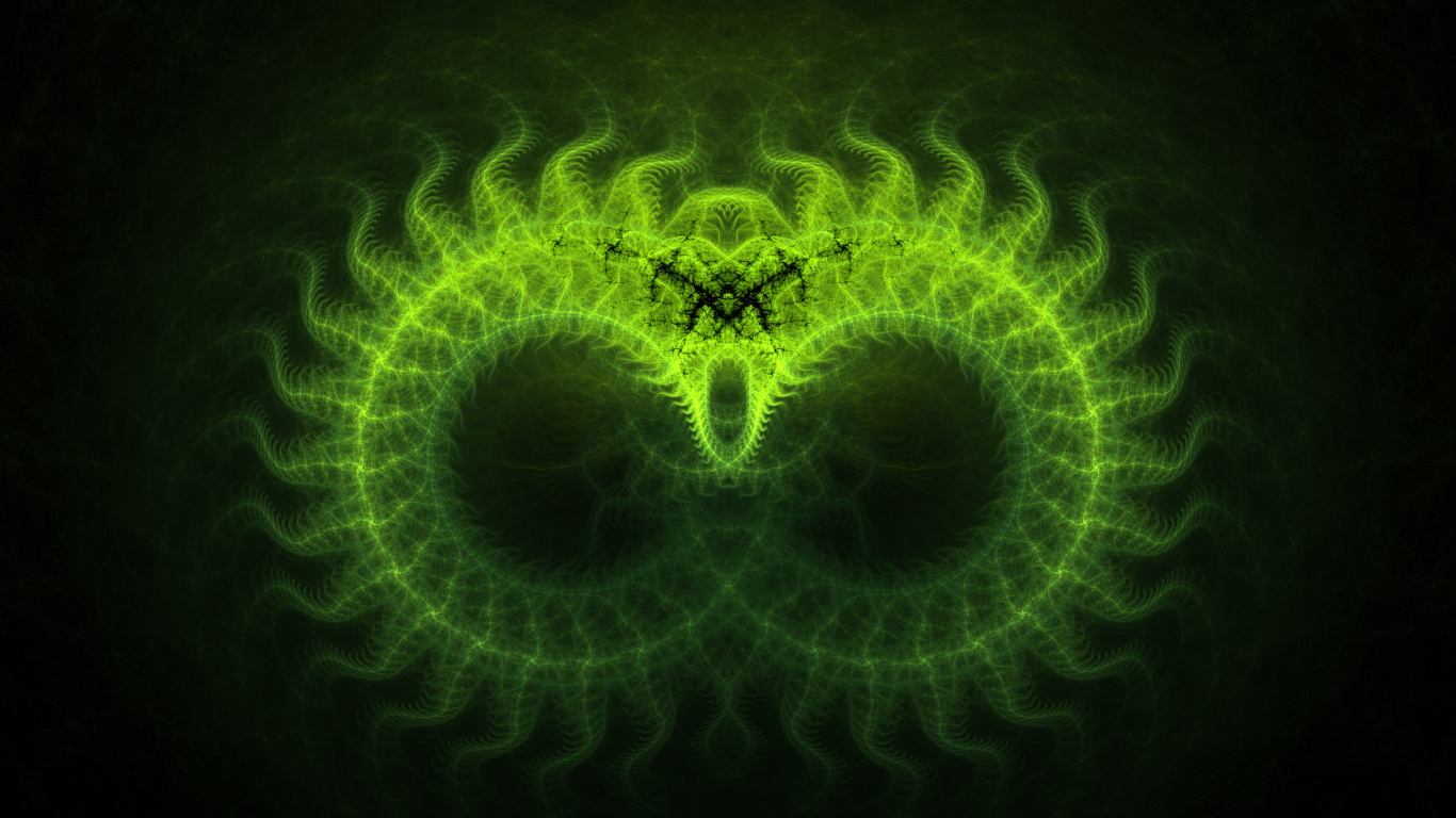 Обои фрактальное искусство, цифровое искусство, абстрактное искусство, фрактал, арт в разрешении 1366x768