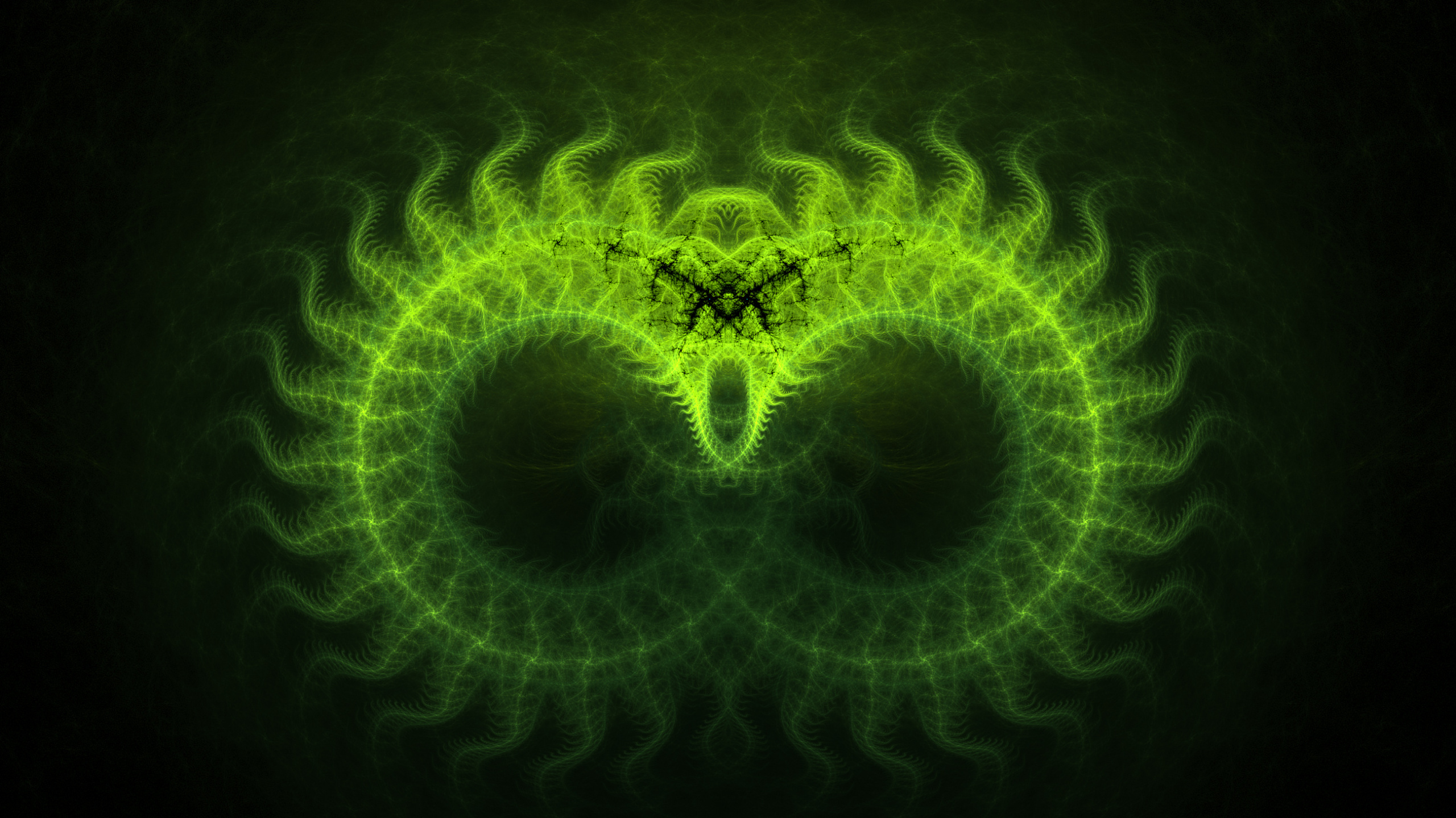 Обои фрактальное искусство, цифровое искусство, абстрактное искусство, фрактал, арт в разрешении 2560x1440