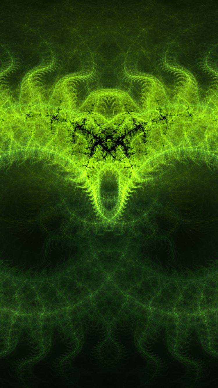 Обои фрактальное искусство, цифровое искусство, абстрактное искусство, фрактал, арт в разрешении 750x1334