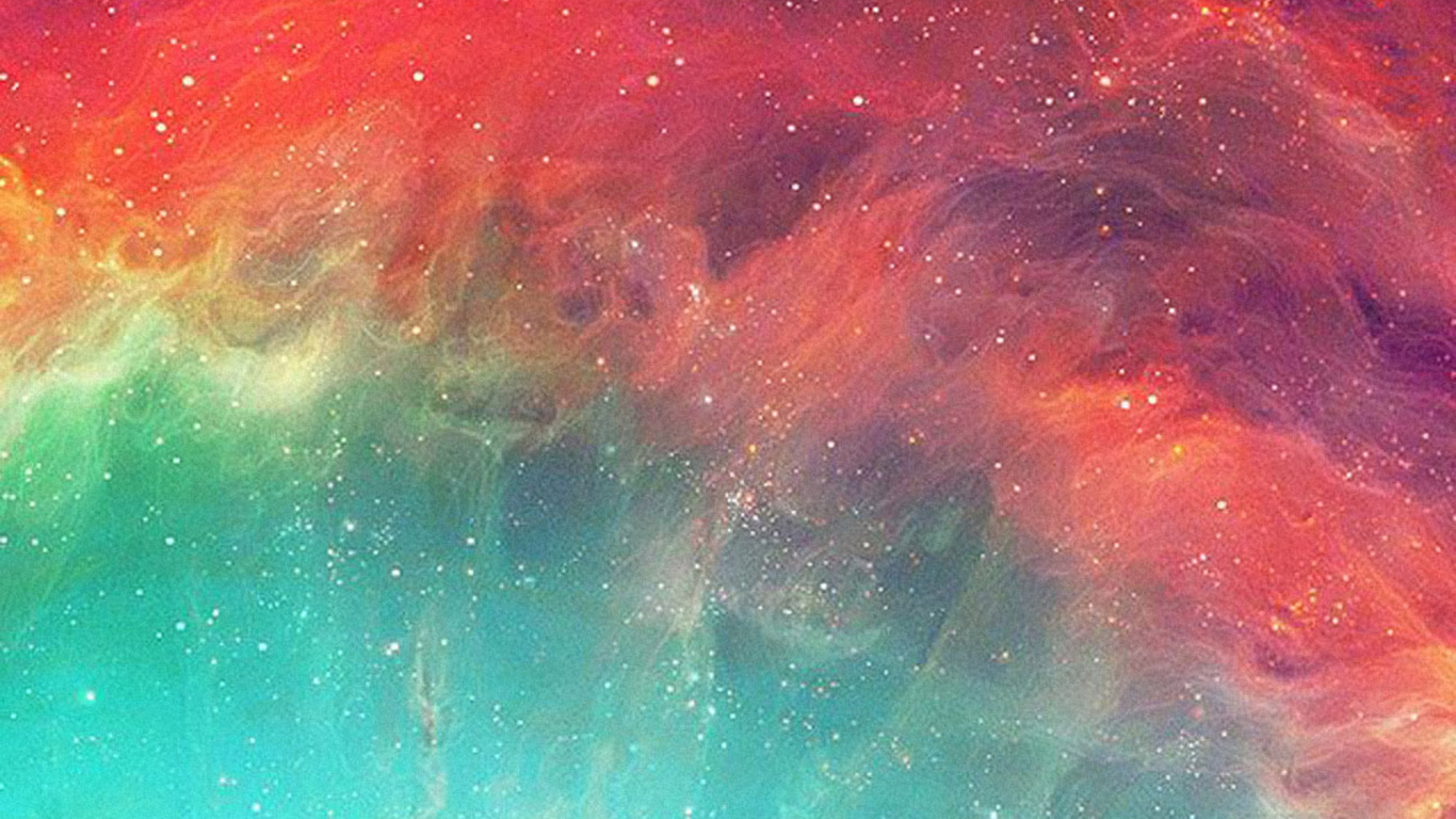 Обои туманность, розовый, Апельсин, атмосфера, космос в разрешении 1366x768