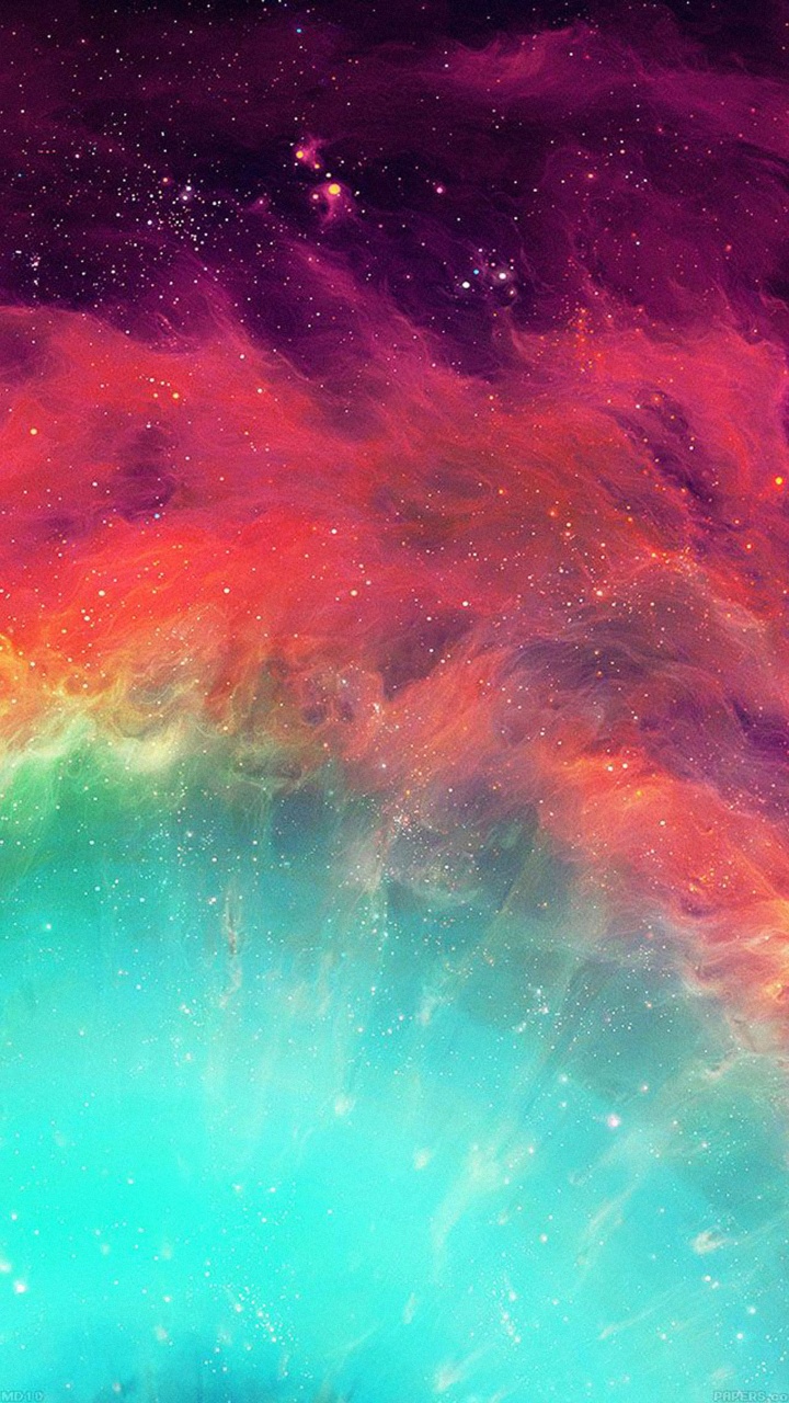 Обои туманность, розовый, Апельсин, атмосфера, космос в разрешении 720x1280