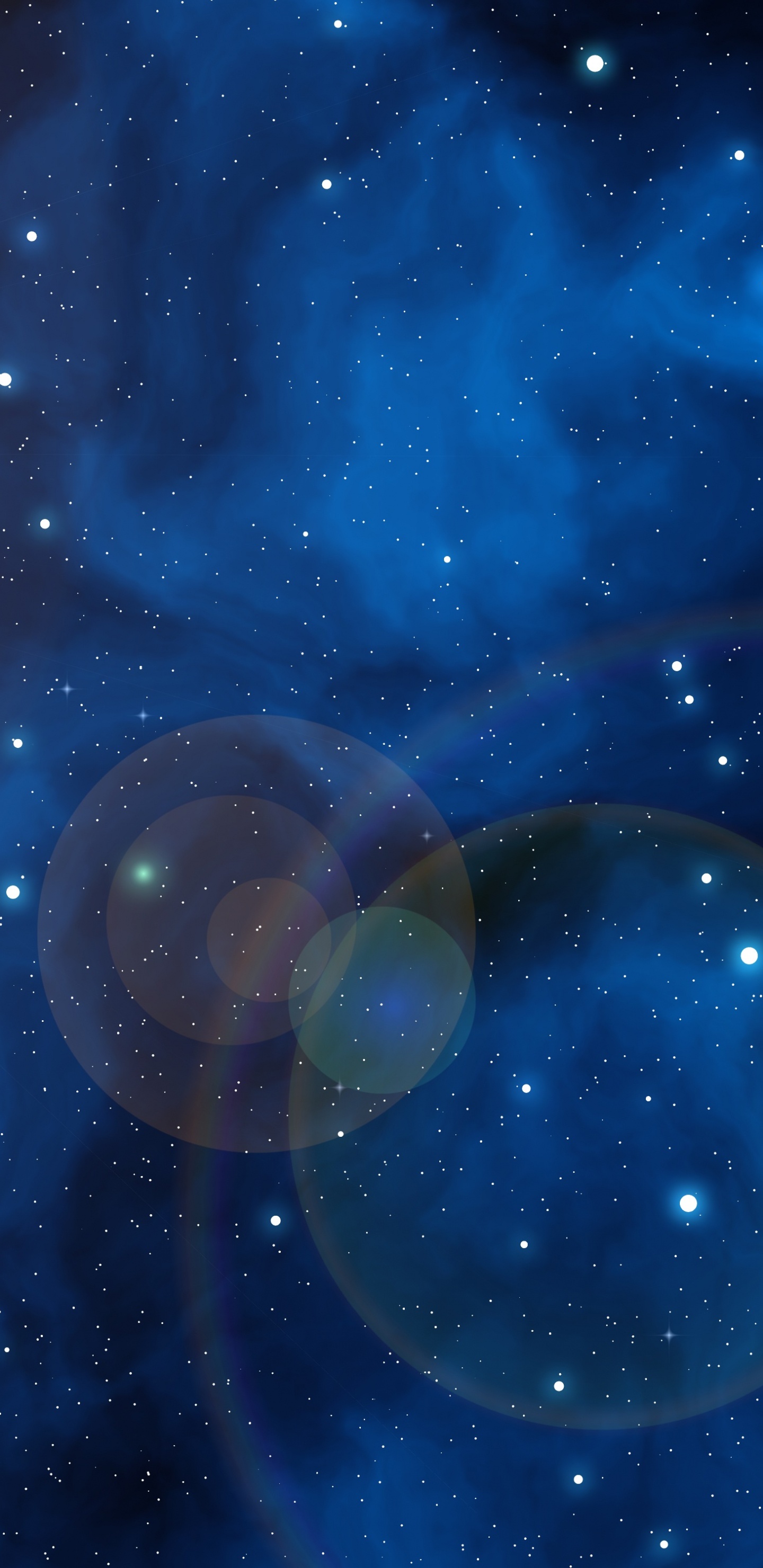Обои Галактика, звезда, синий, космическое пространство, астрономический объект в разрешении 1440x2960
