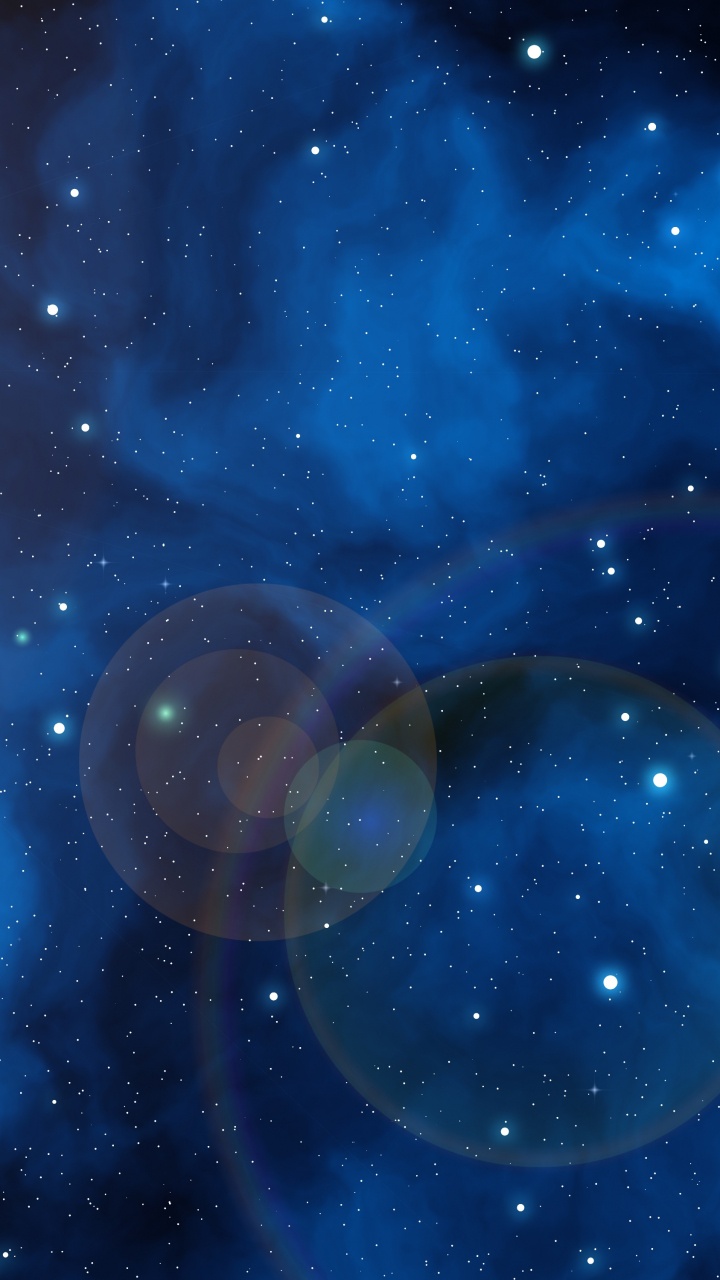 Обои Галактика, звезда, синий, космическое пространство, астрономический объект в разрешении 720x1280