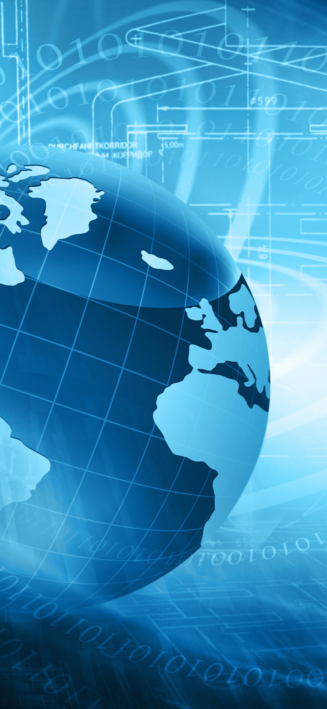 Обои шар, мир, земля, технологии, ООО Comtronix в разрешении 1125x2436