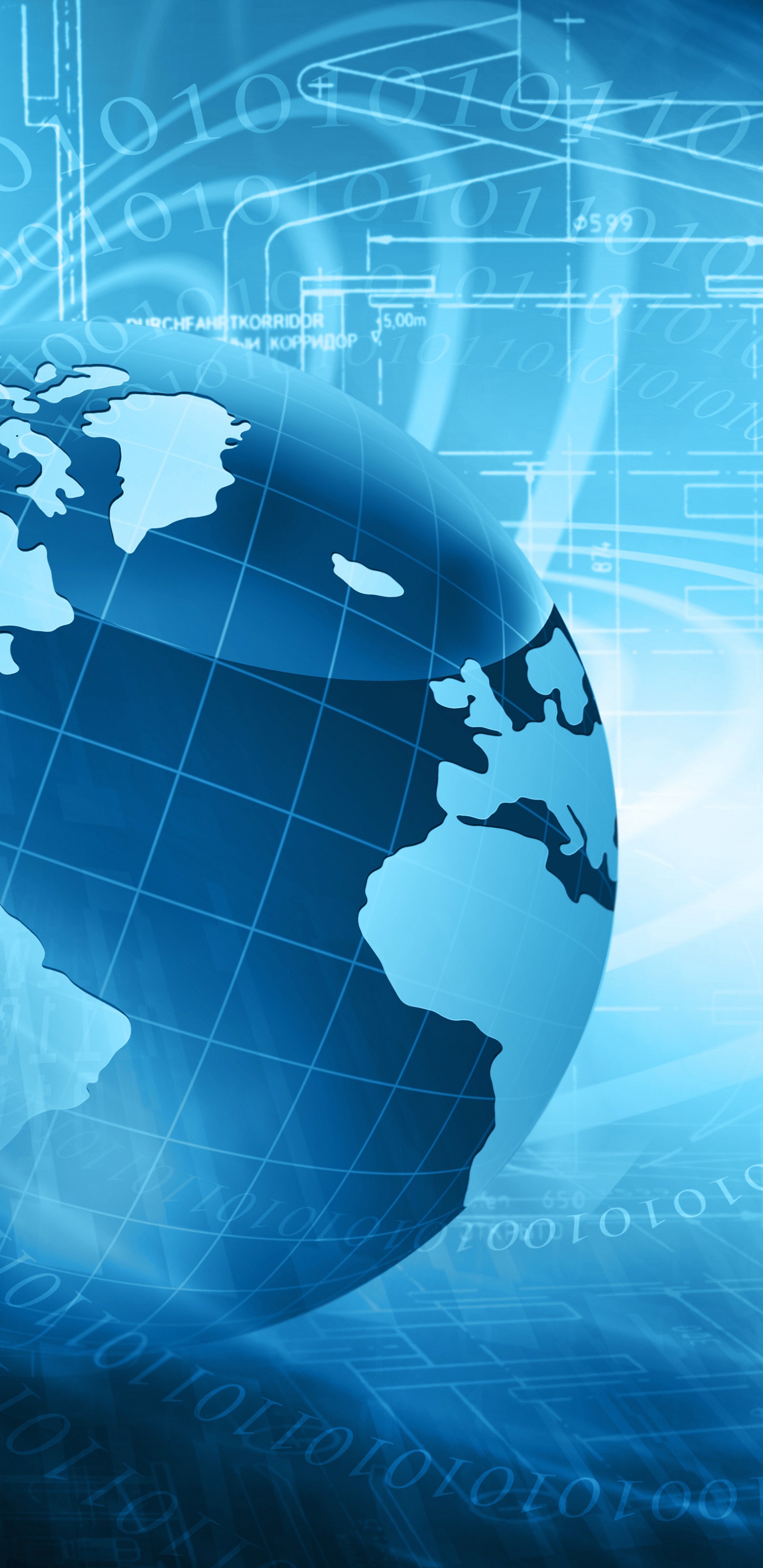 Обои шар, мир, земля, технологии, ООО Comtronix в разрешении 1440x2960