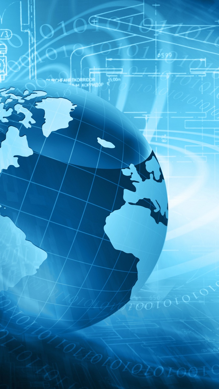 Обои шар, мир, земля, технологии, ООО Comtronix в разрешении 720x1280