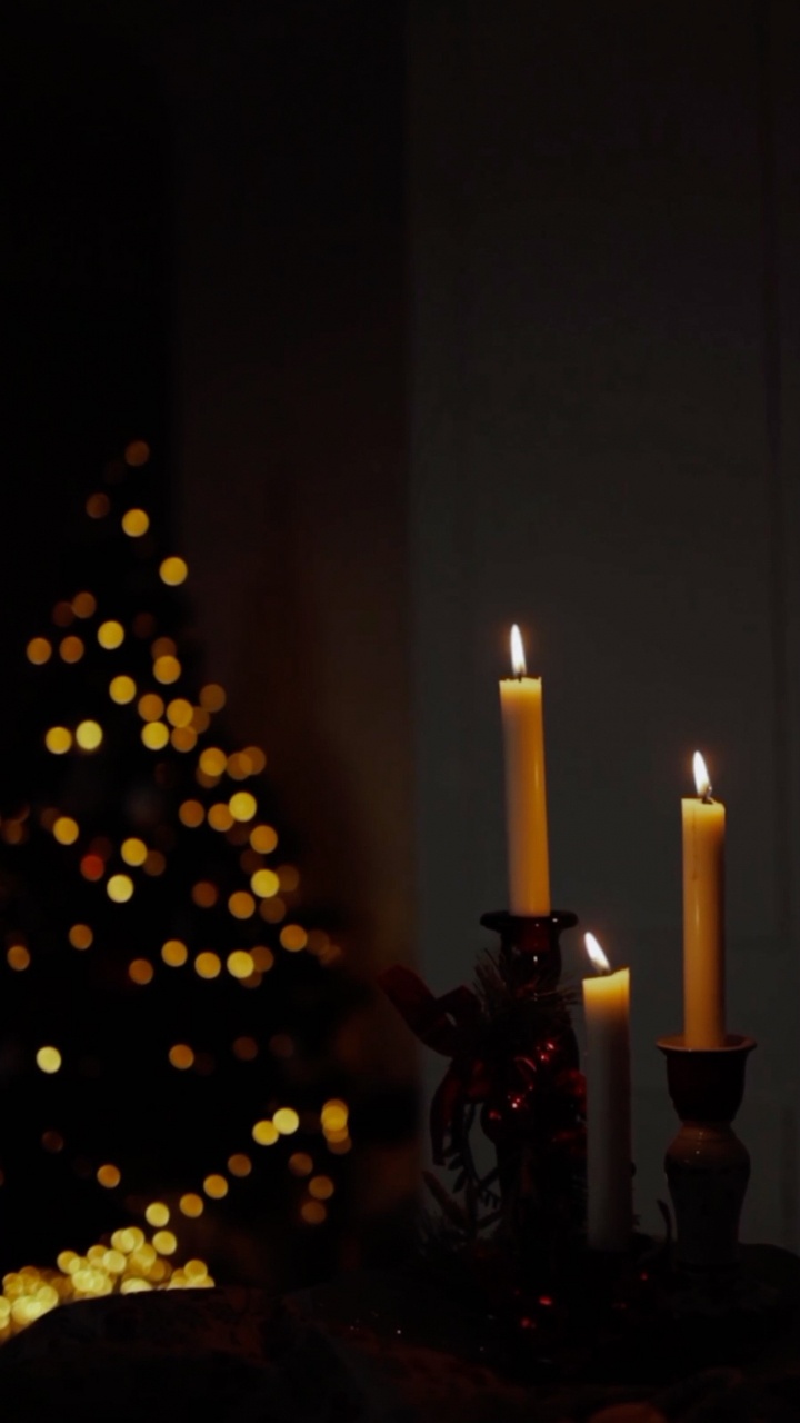 Обои Рождество, Создайте, свеча, елка, воск в разрешении 720x1280
