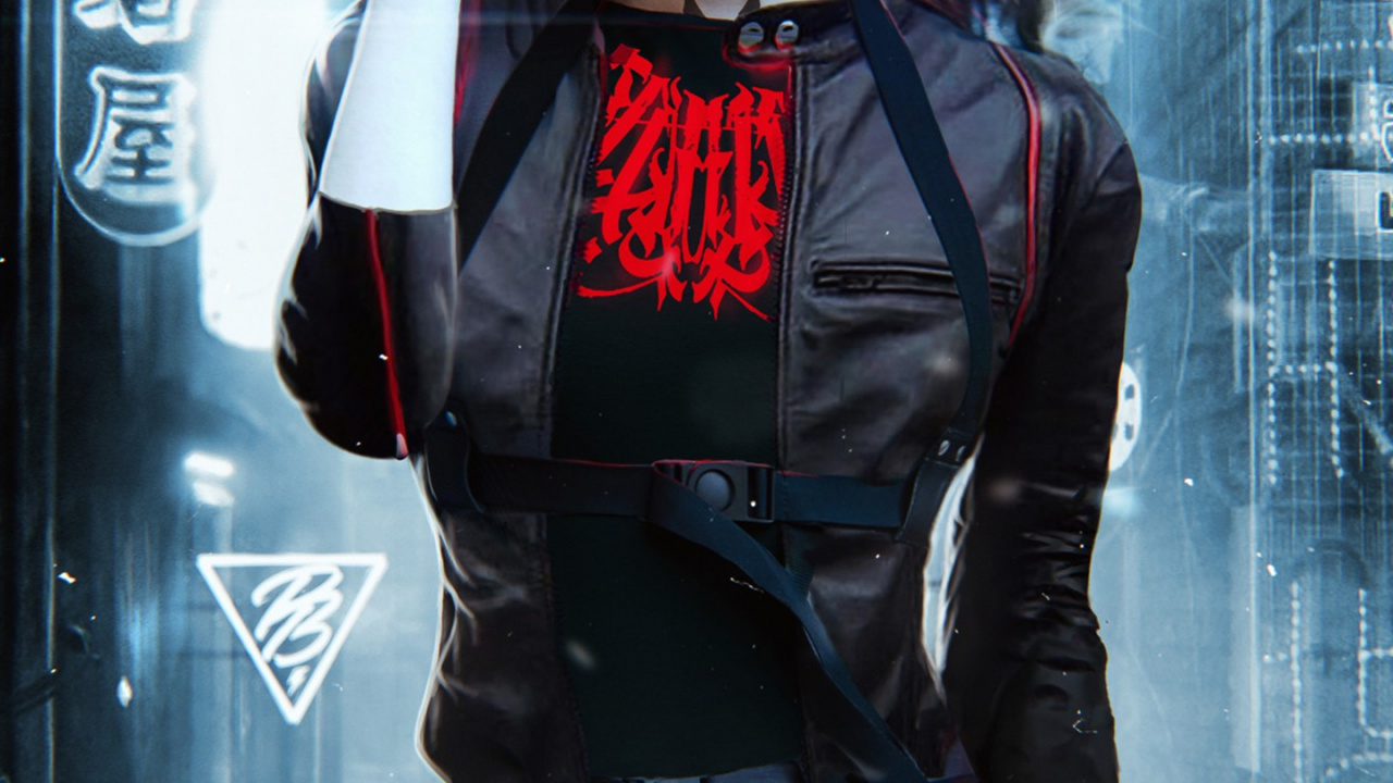 Обои 404 ошибка девушка, андроид, рукав, прохлада, развлечение в разрешении 1280x720