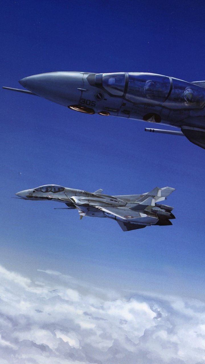 Обои макросс, Роботех, самолет, самолеты, воздушные силы в разрешении 720x1280