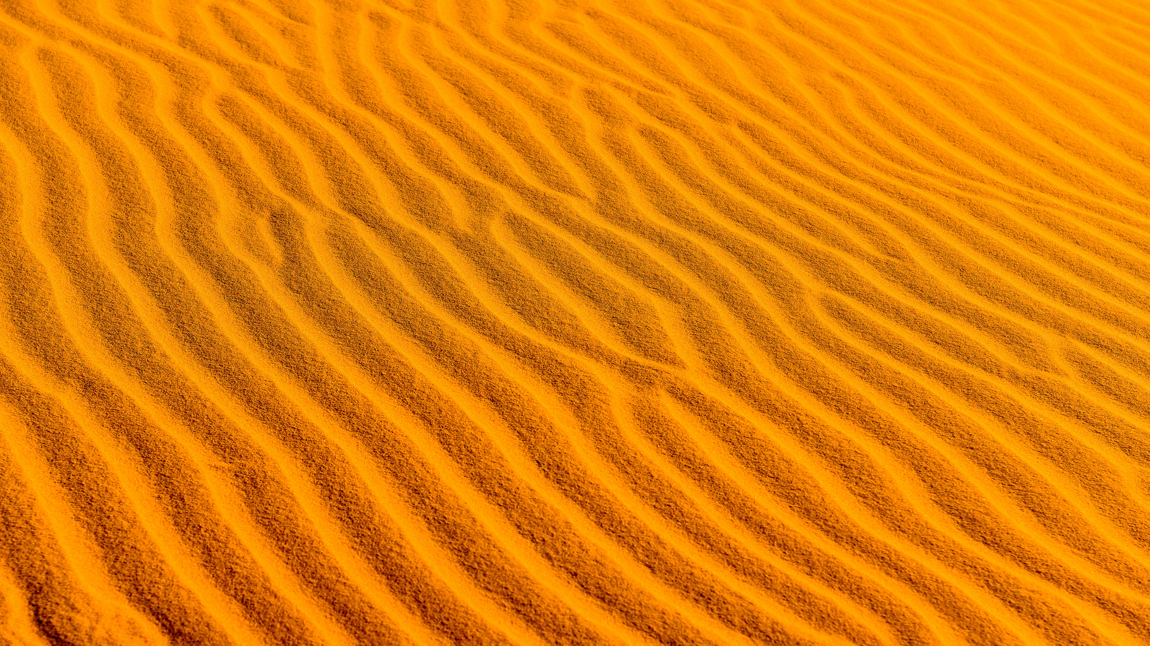 Обои пустыня, песок, Дюна, Апельсин, окружающая среда в разрешении 3840x2160