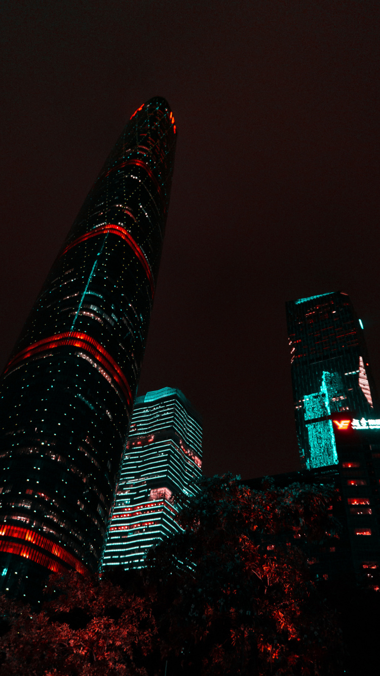 Обои здание, небоскреб, вышка, башня, городской пейзаж в разрешении 750x1334