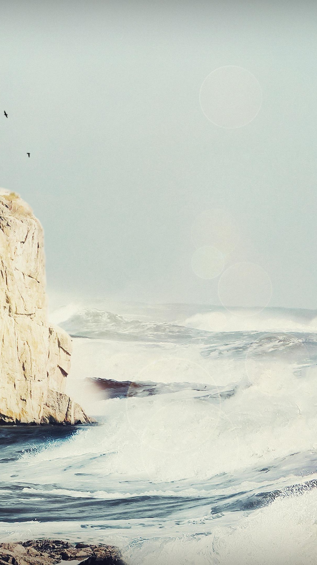 Обои вода, океан, волна, ветровая волна, берег в разрешении 1080x1920