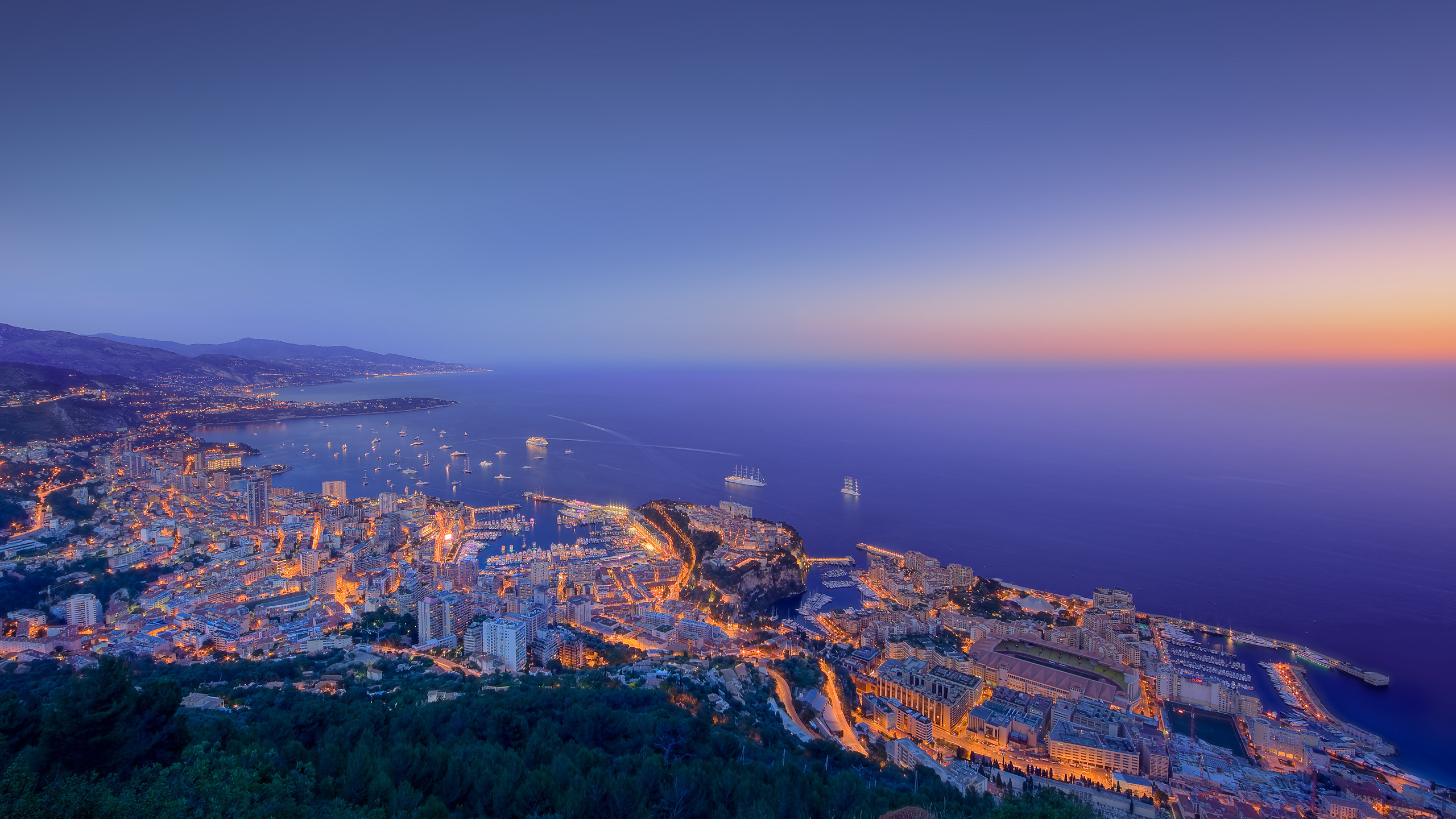 Монако панорама