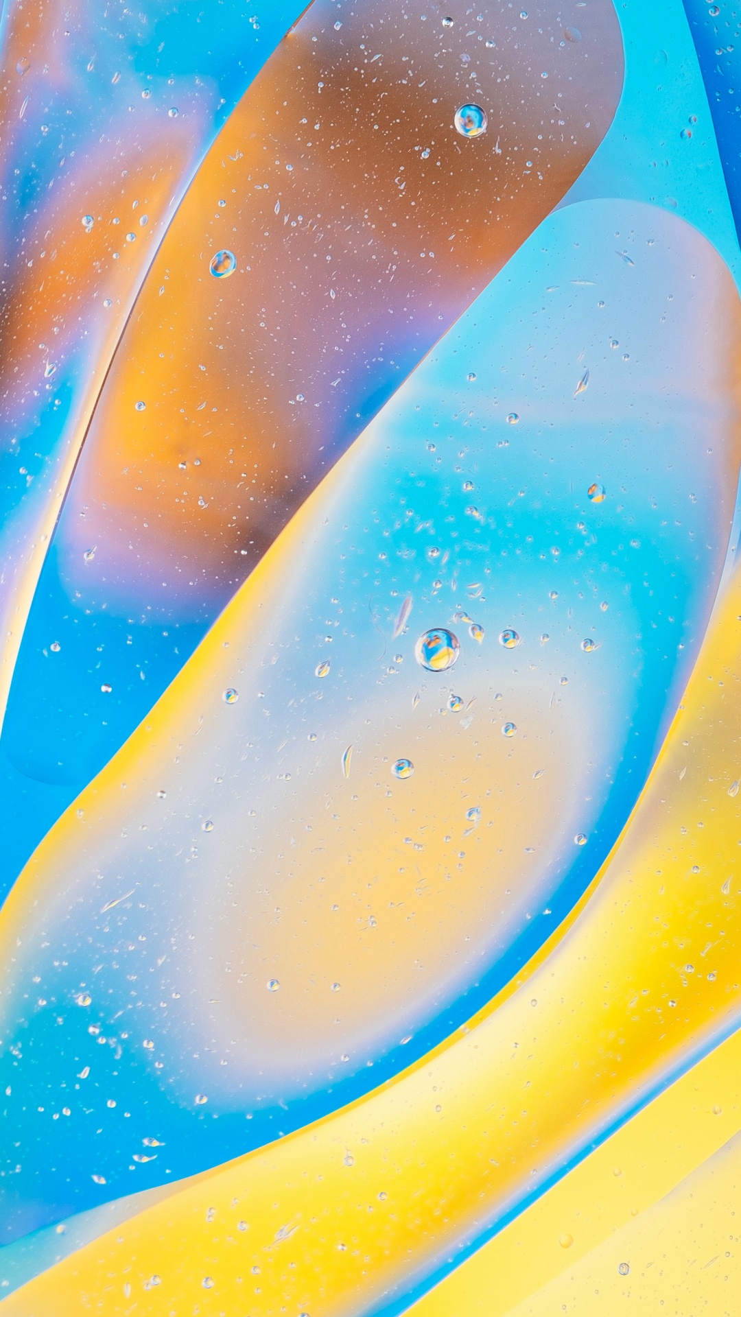 Обои вода, красочность, желтый, атмосфера, астрономический объект в разрешении 1080x1920