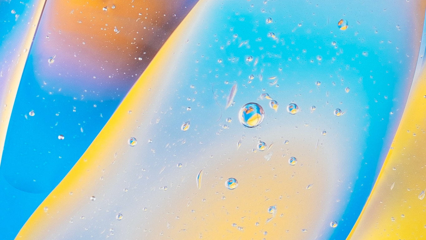 Обои вода, красочность, желтый, атмосфера, астрономический объект в разрешении 1366x768