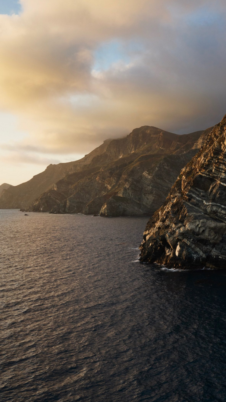 Обои apple, iPhone, macOS Catalina, яблоко, Операционная система в разрешении 750x1334