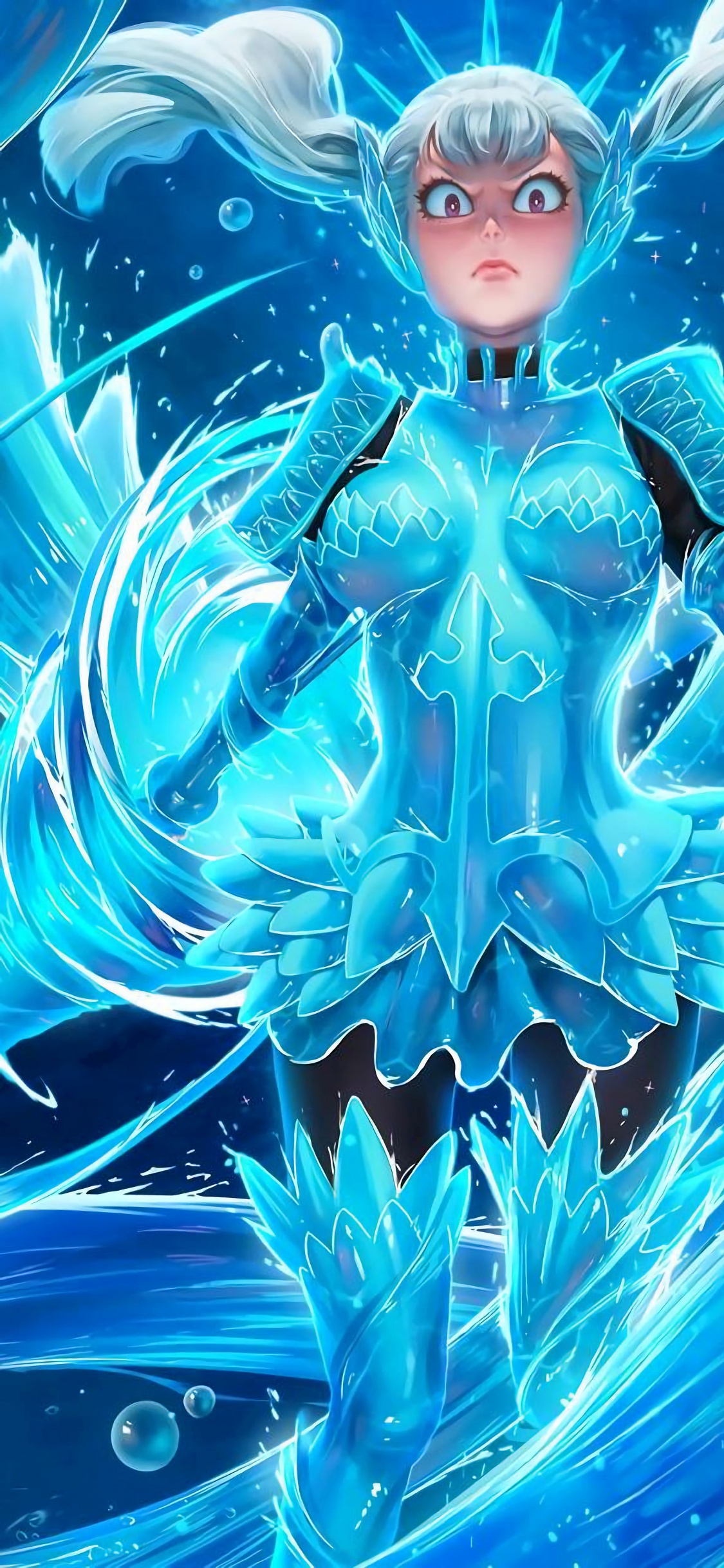 Обои Ноэль Сильва, Джилл Харрис, черный клевер, олений рог, аниме в разрешении 1125x2436