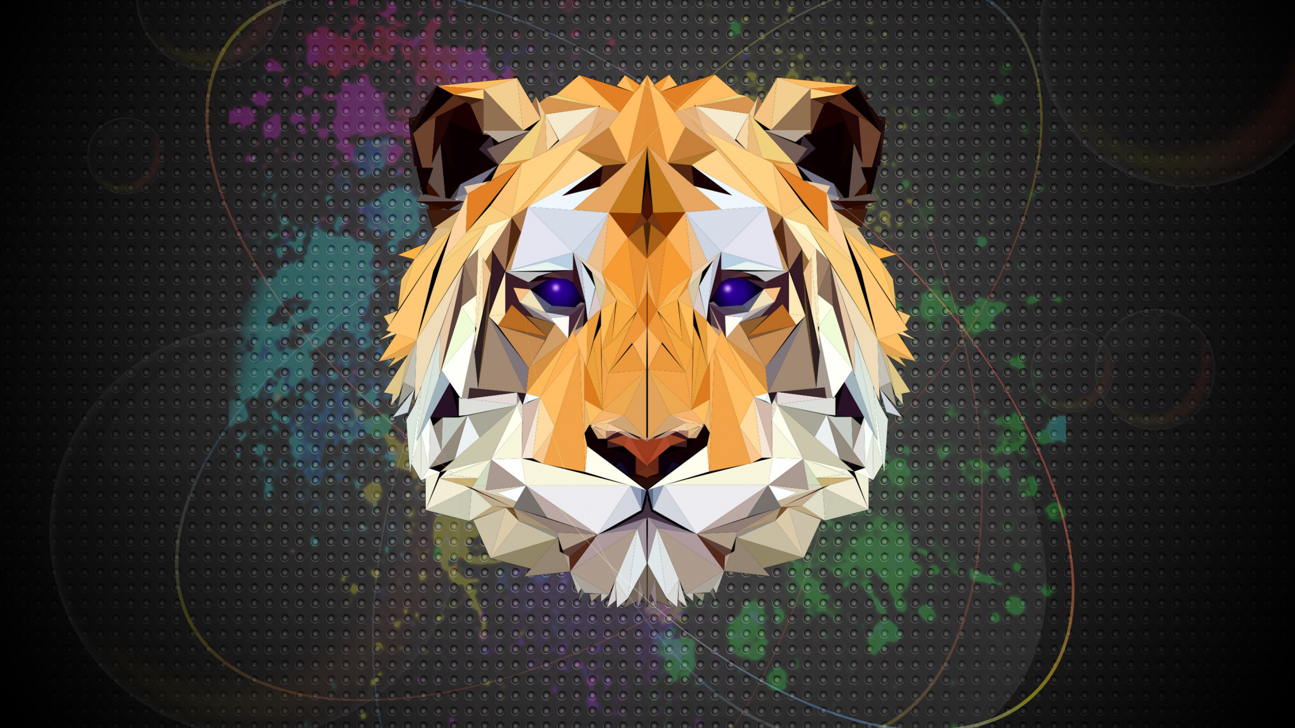 Обои графический дизайн, ОППО А5, Хуавей нова лайт 2, большая кошка ...