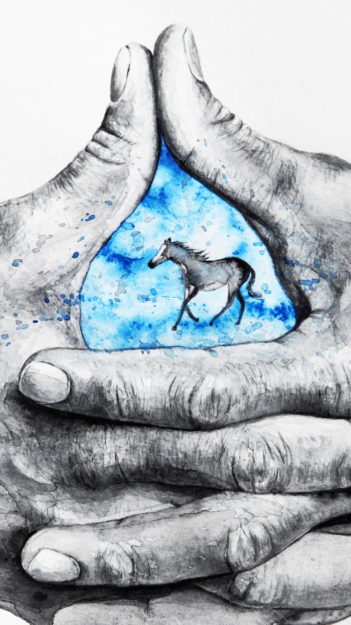 Обои живопись, акварельная живопись, арт, артист, иллюстрация в разрешении 720x1280