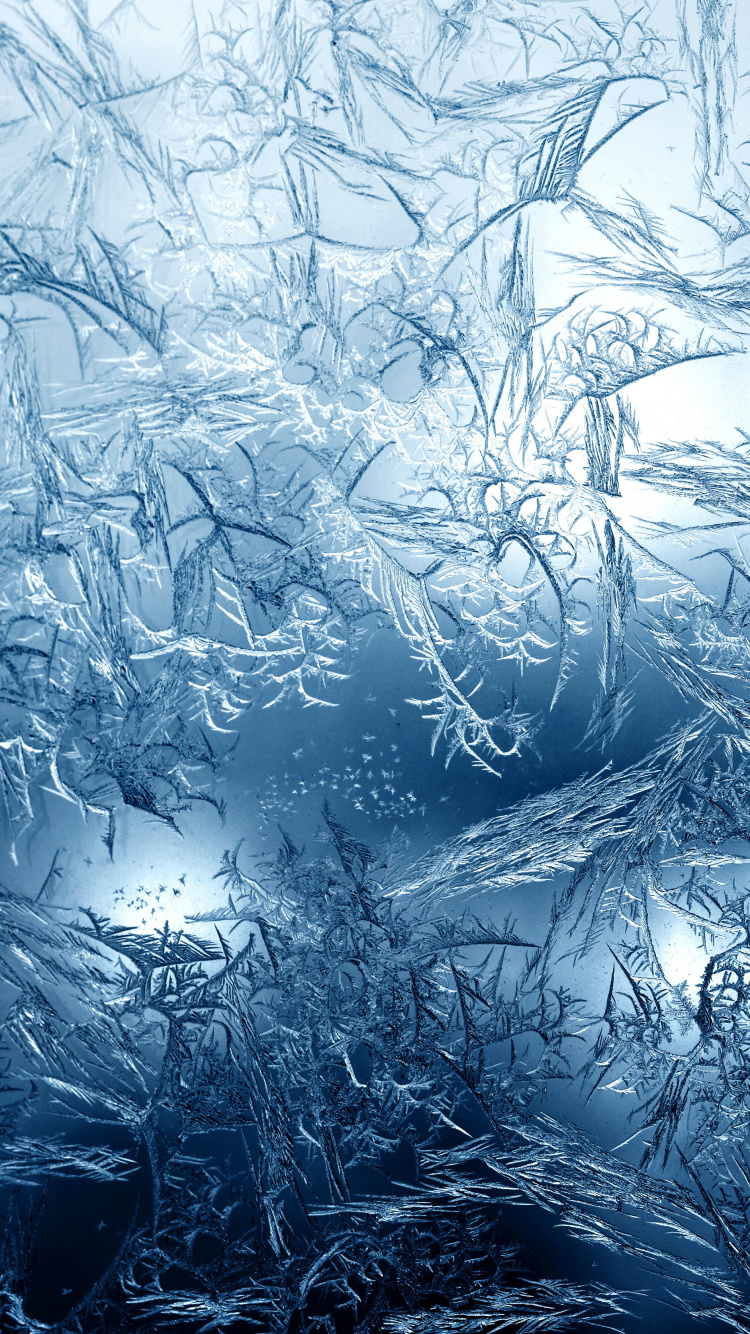 Обои окно, вода, замораживание, лед, мороз в разрешении 750x1334