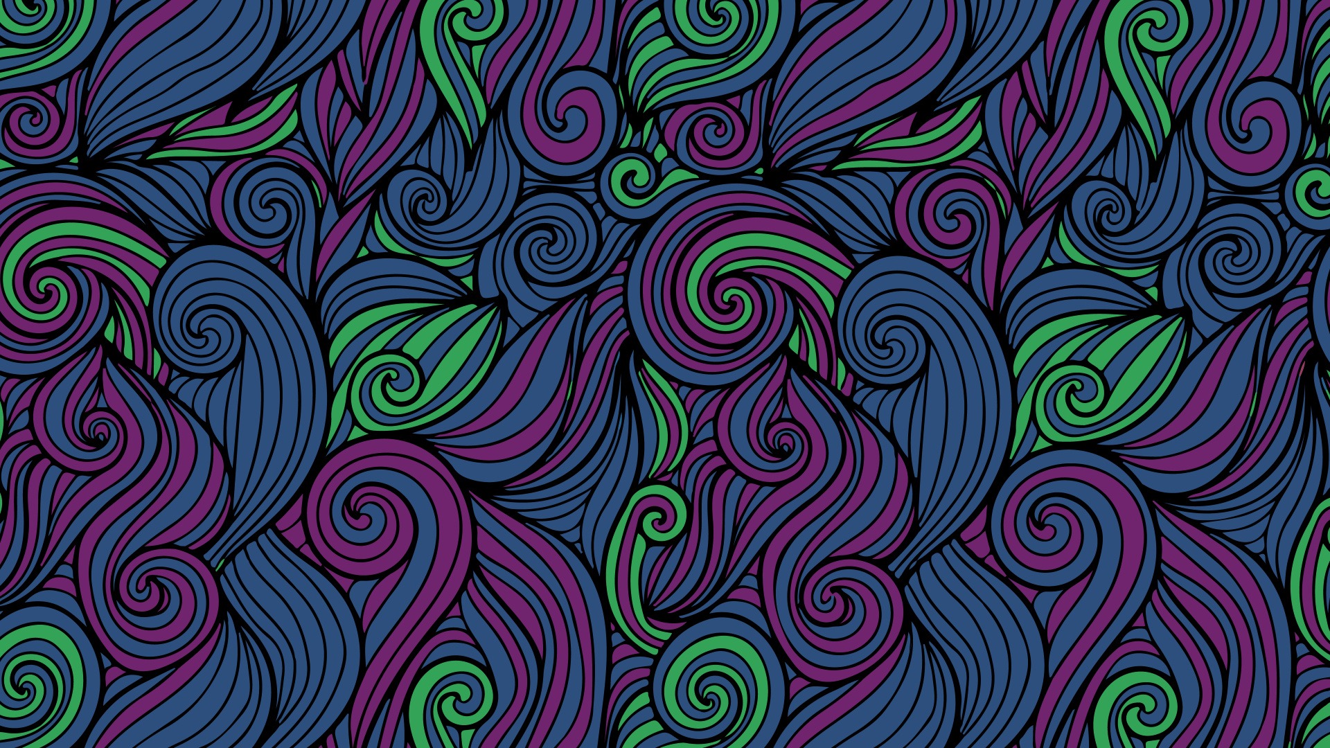 Обои узор, дизайн, красочность, арт, Аква в разрешении 1920x1080