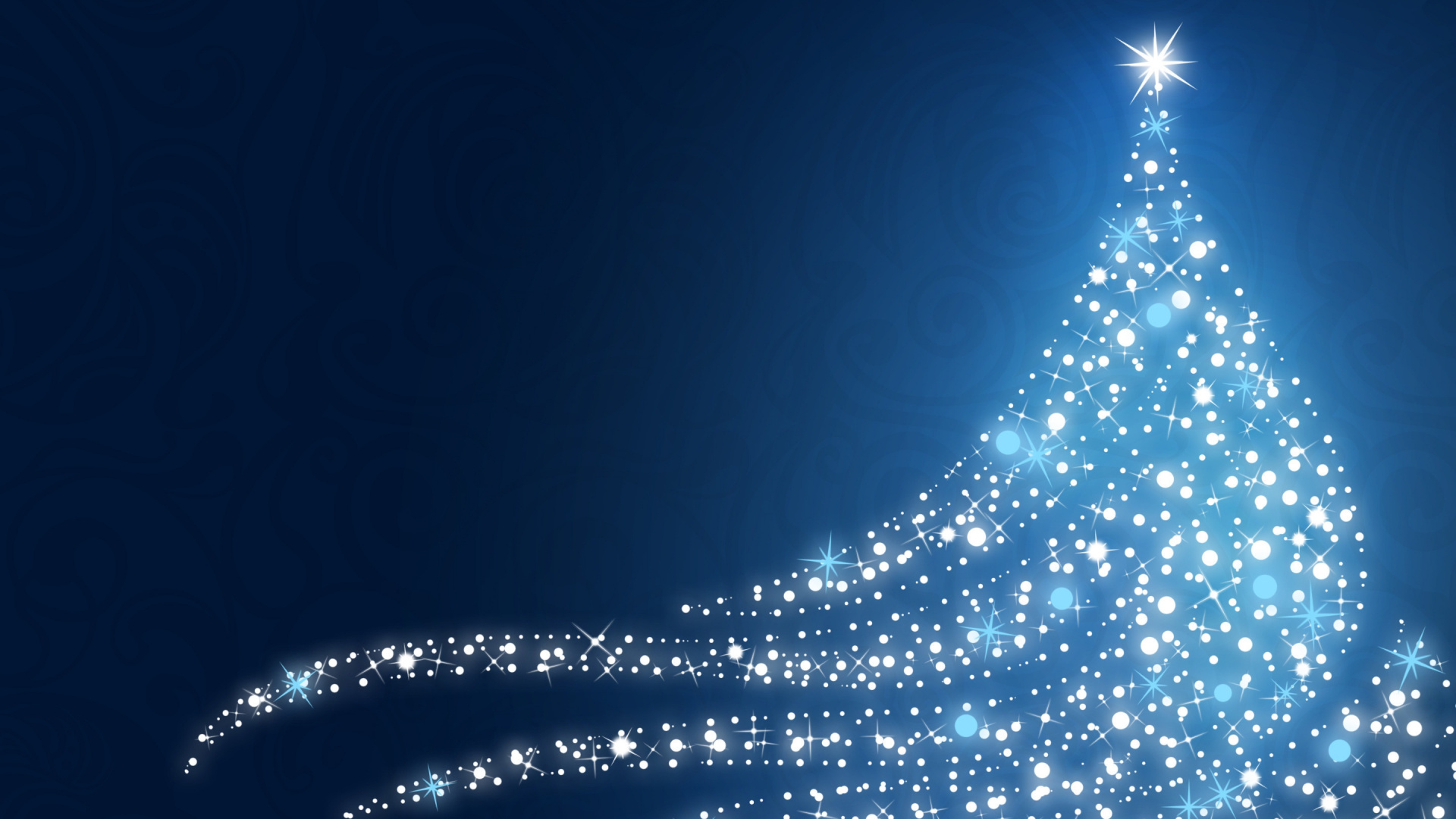 Обои Рождественский день, синий, елка, Рождественские украшения, дерево в разрешении 1920x1080