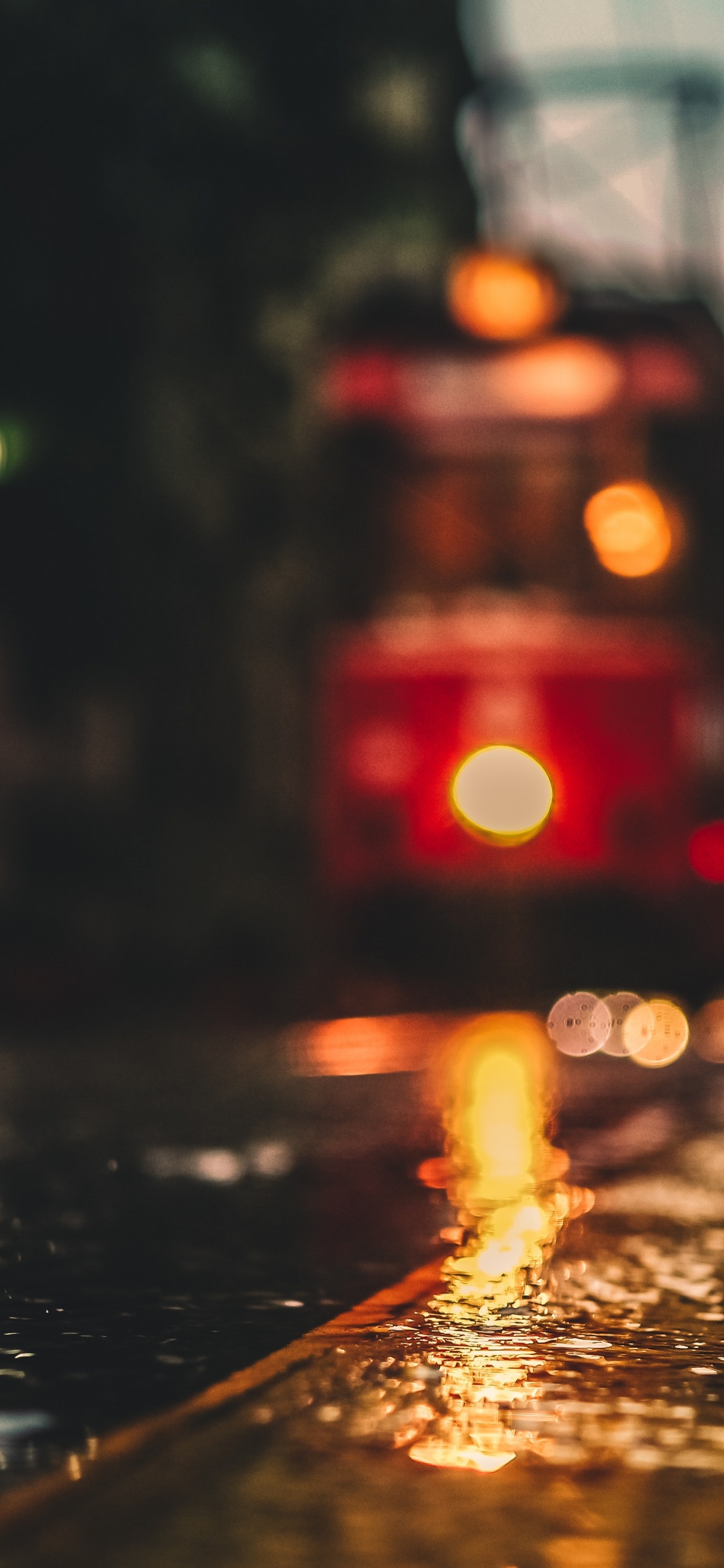 Обои освещение, вода, красный цвет, Ж -М боррозу Сьюдад, Apple Музыка в разрешении 1125x2436