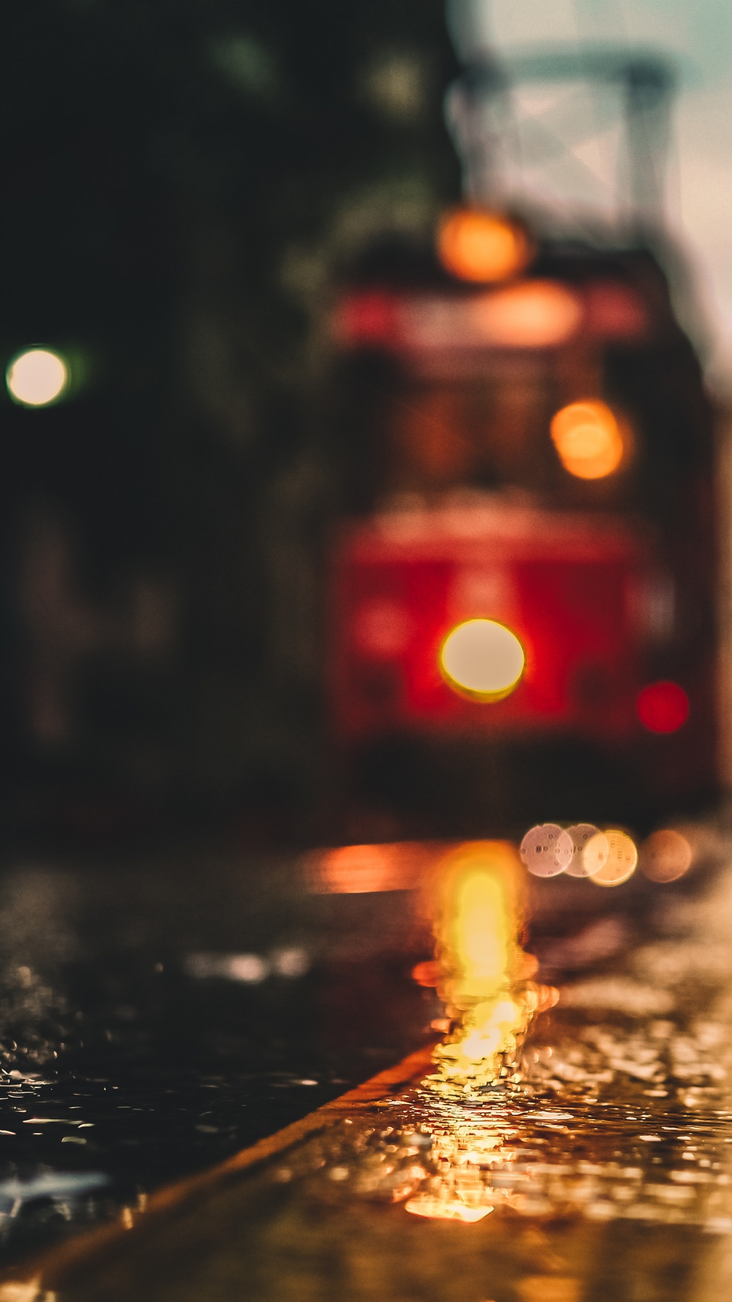 Обои освещение, вода, красный цвет, Ж -М боррозу Сьюдад, Apple Музыка в разрешении 1440x2560