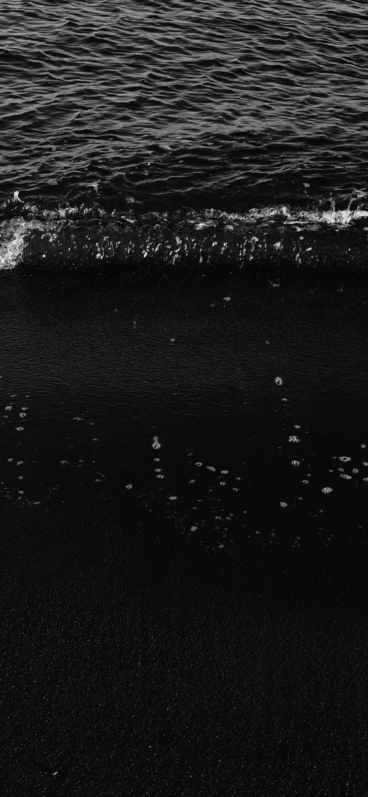 Обои волна, океан, море, монохромный, Nokia в разрешении 1242x2688