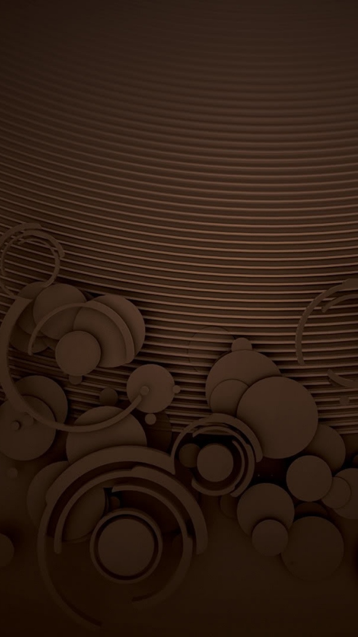 Обои коричневый цвет, узор, круг, графика, цвет в разрешении 720x1280
