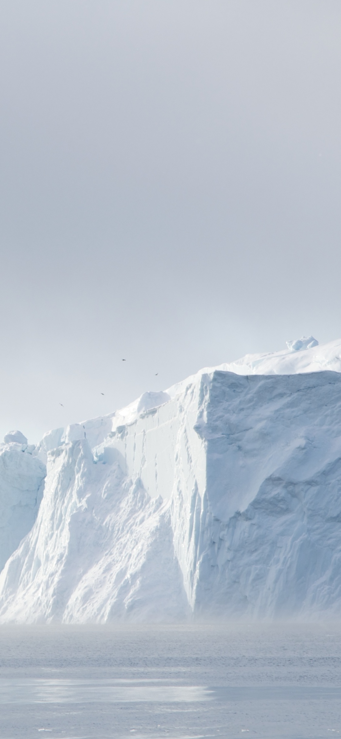Обои айсберг, море, ледник, Северный Ледовитый океан, полярные льды в разрешении 1125x2436