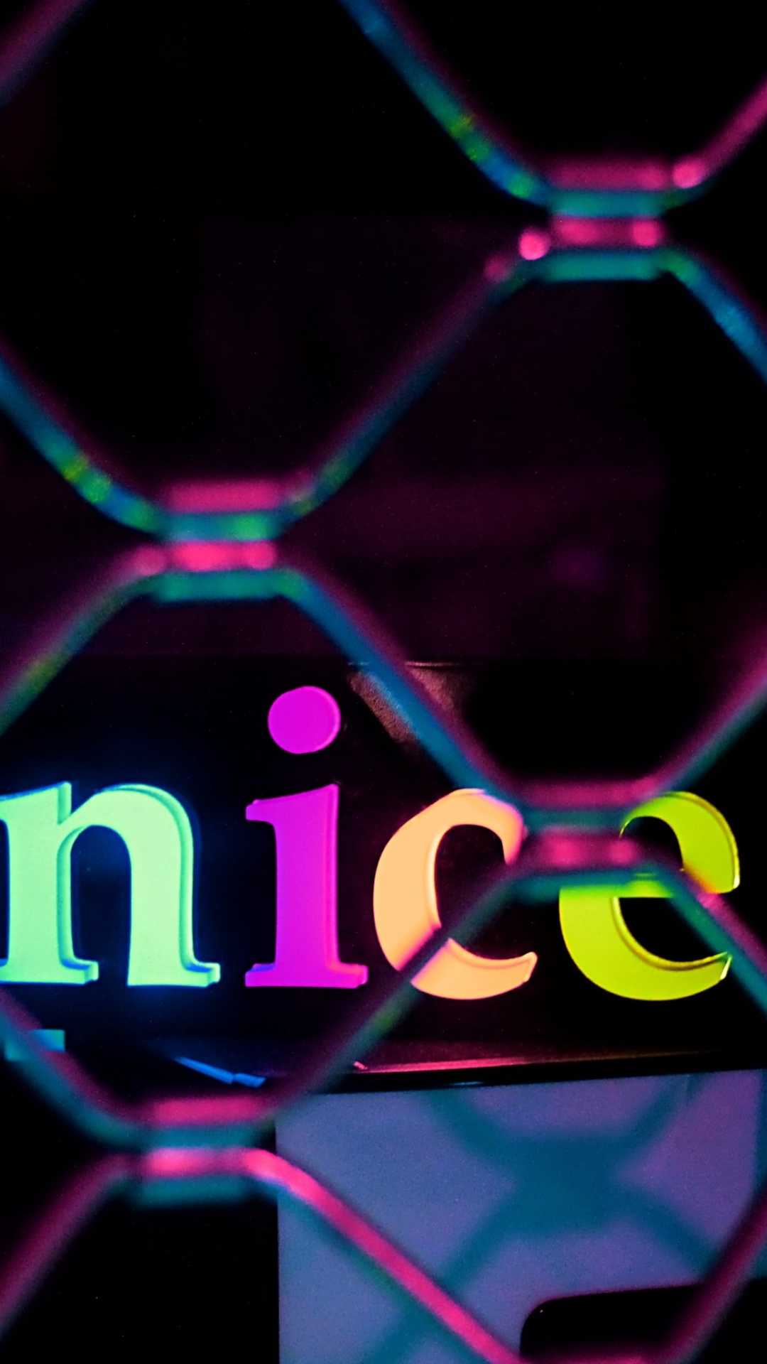 Обои пурпур, свет, неон, розовый, Визуальный эффект освещения в разрешении 1080x1920