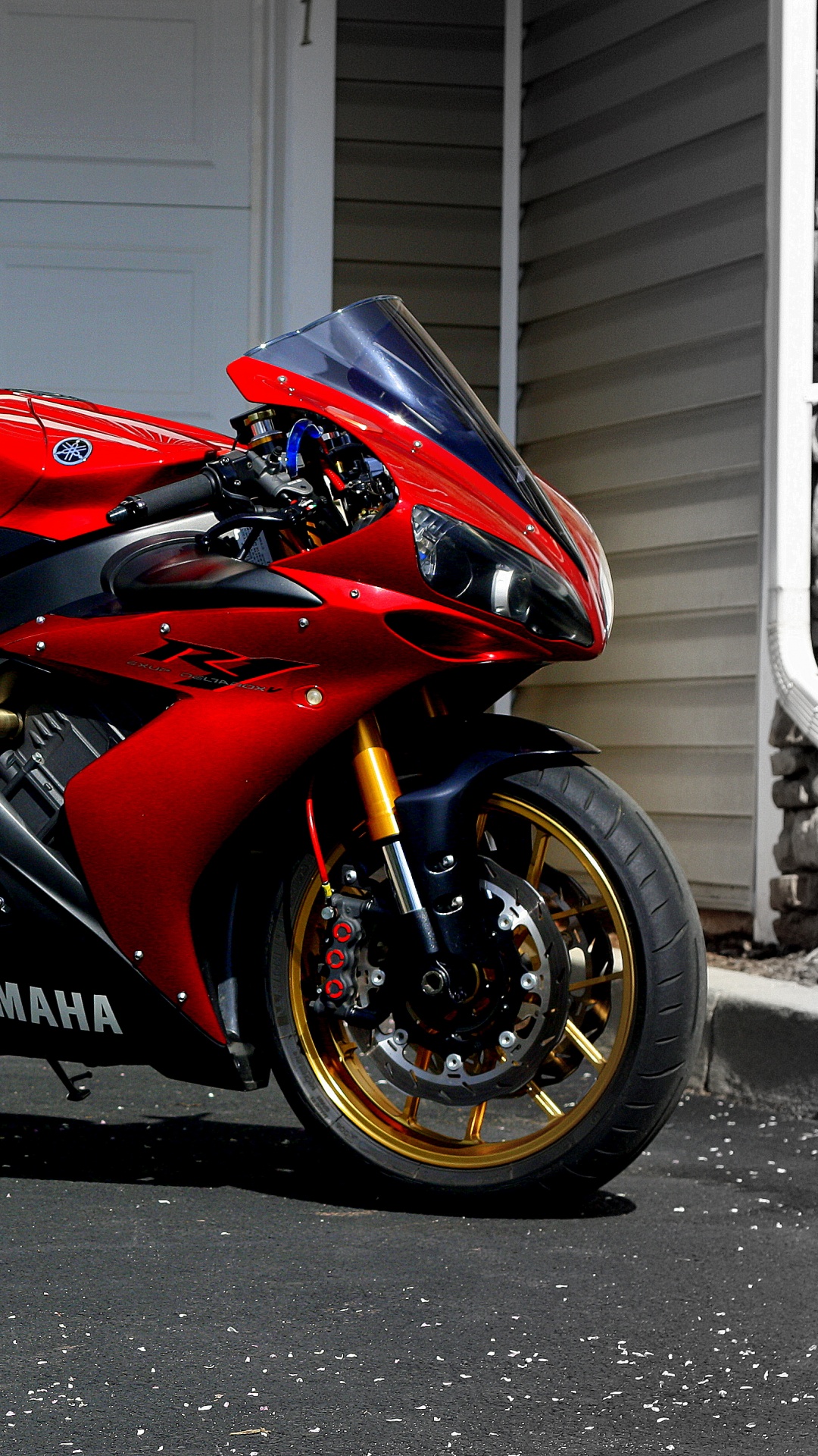 Обои Ямаха мотор Компани, мотоцикл, спортивный мотоцикл, обод, авто в разрешении 1080x1920
