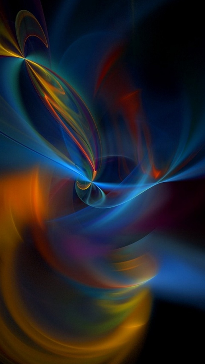 Обои цвет, синий, фрактальное искусство, графика, синий цвет в разрешении 720x1280