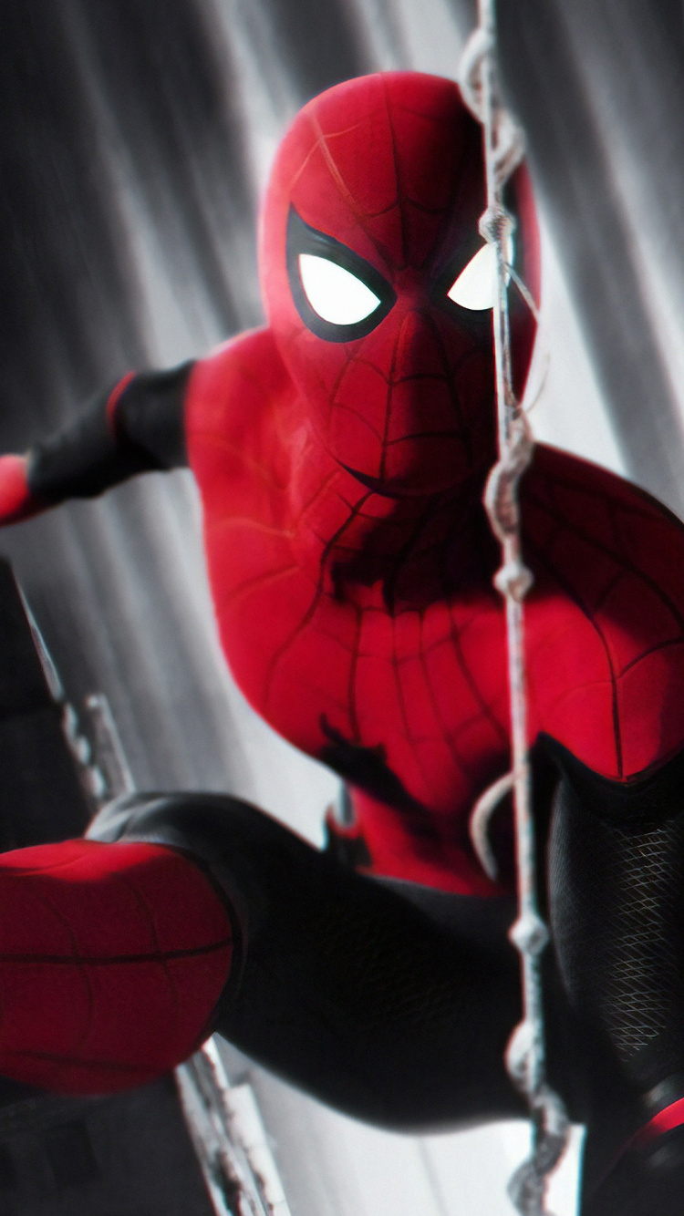 Обои костюм актера, костюм, супергерой, фикция, человек-паук в разрешении 750x1334