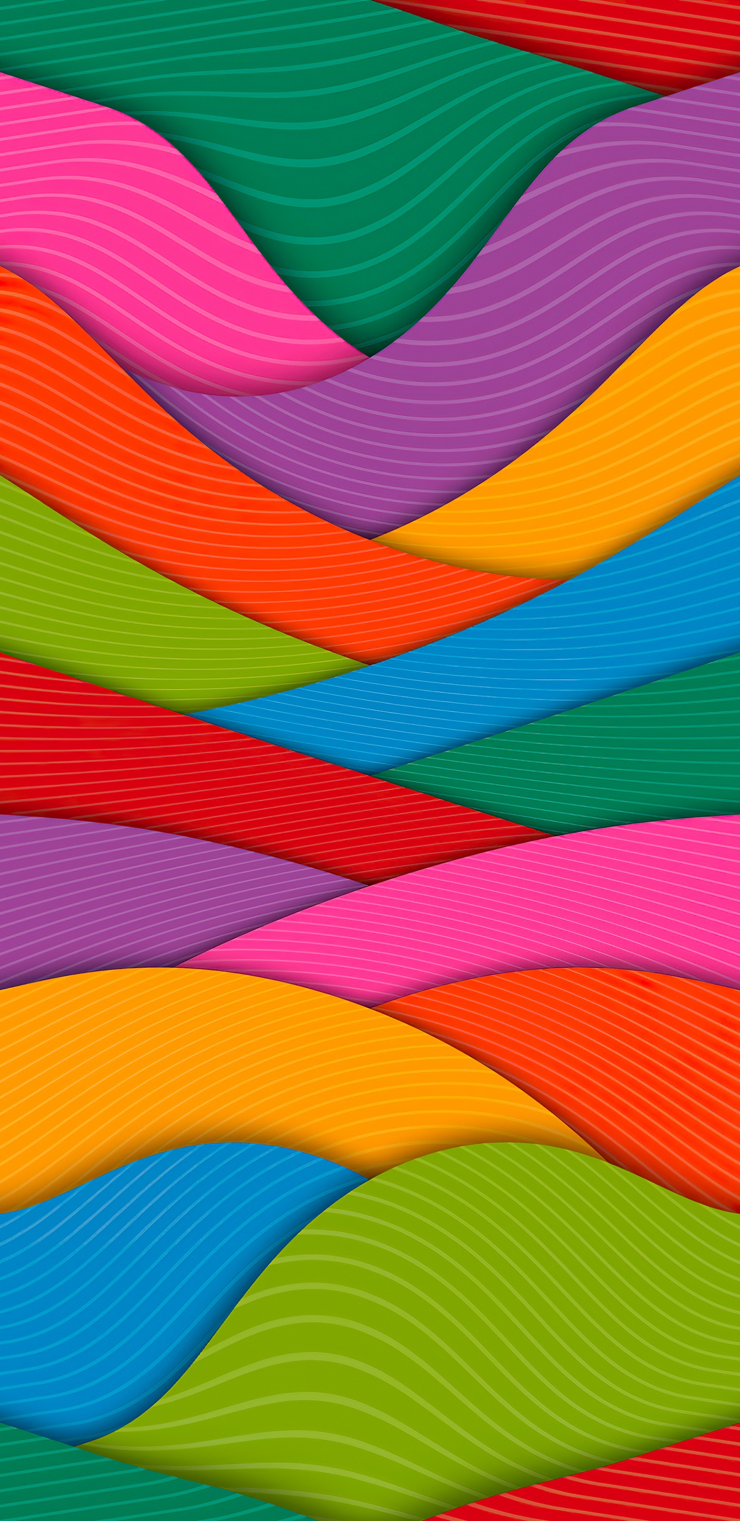 Обои Апельсин, дизайн, геометрия, математика, красочность в разрешении 1440x2960