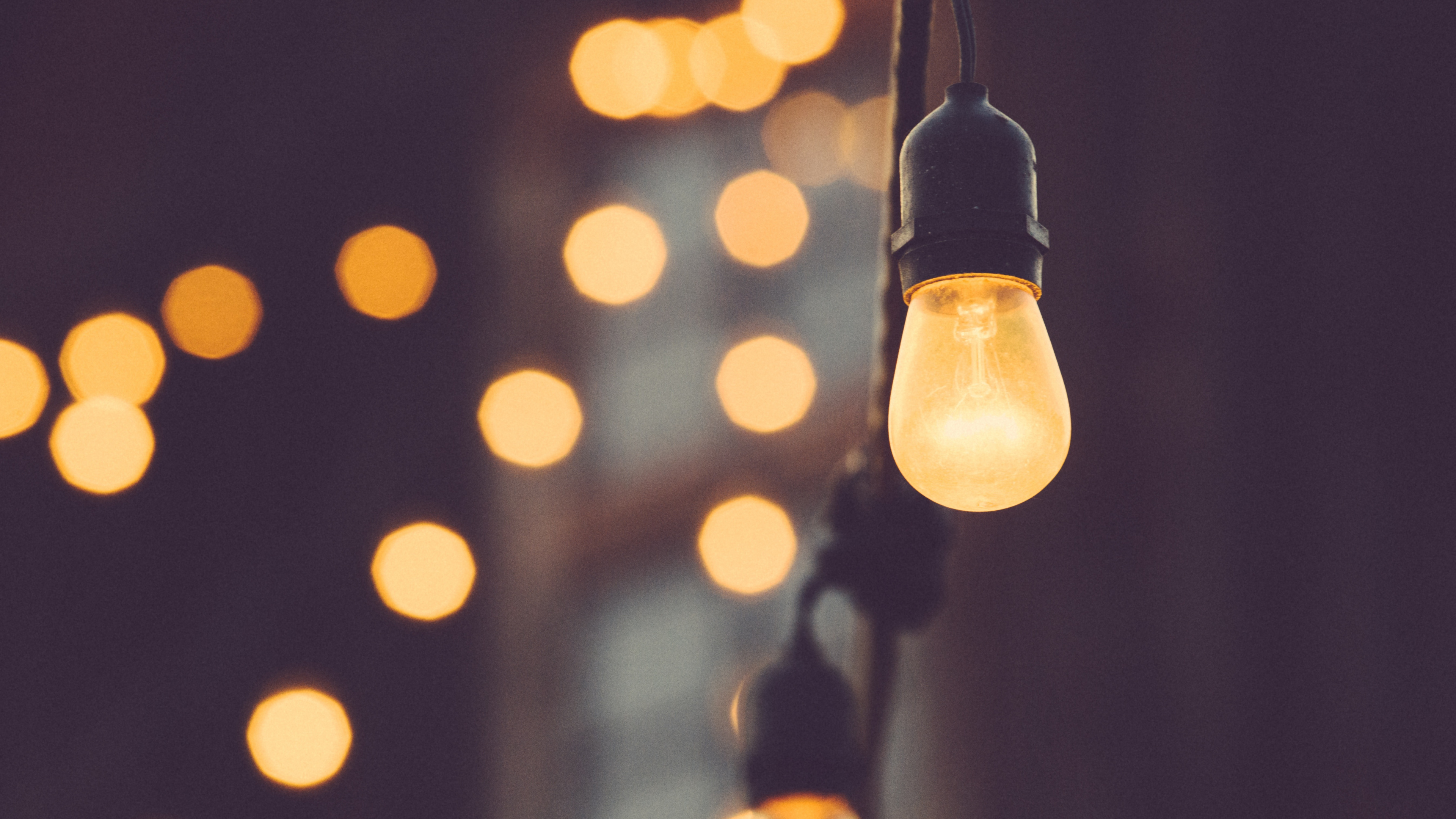 Обои свет, Лампа накаливания, электрическое освещение, освещение, осветительная арматура в разрешении 3840x2160