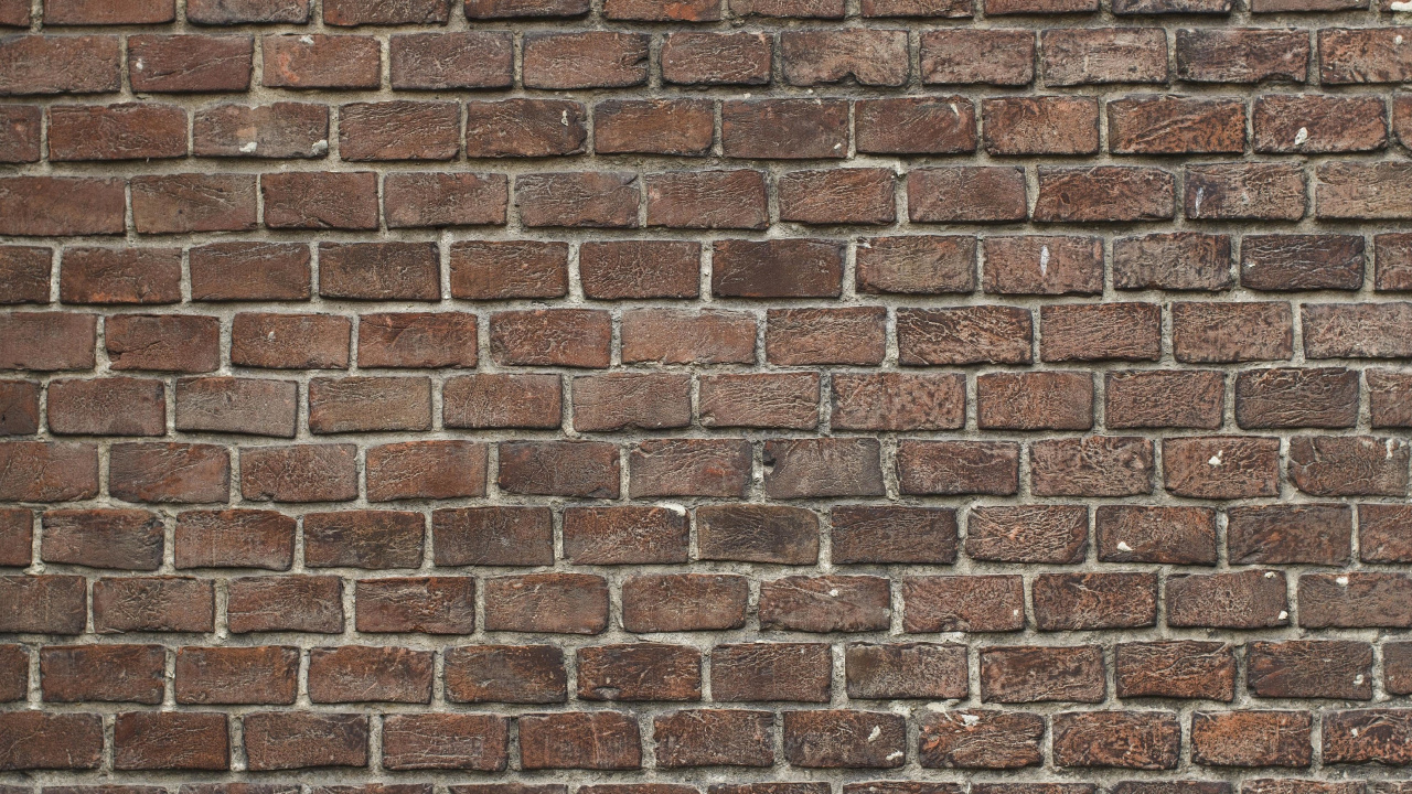 Обои каменная стена, стена, кирпичная кладка, кирпич, каменщик в разрешении 1280x720